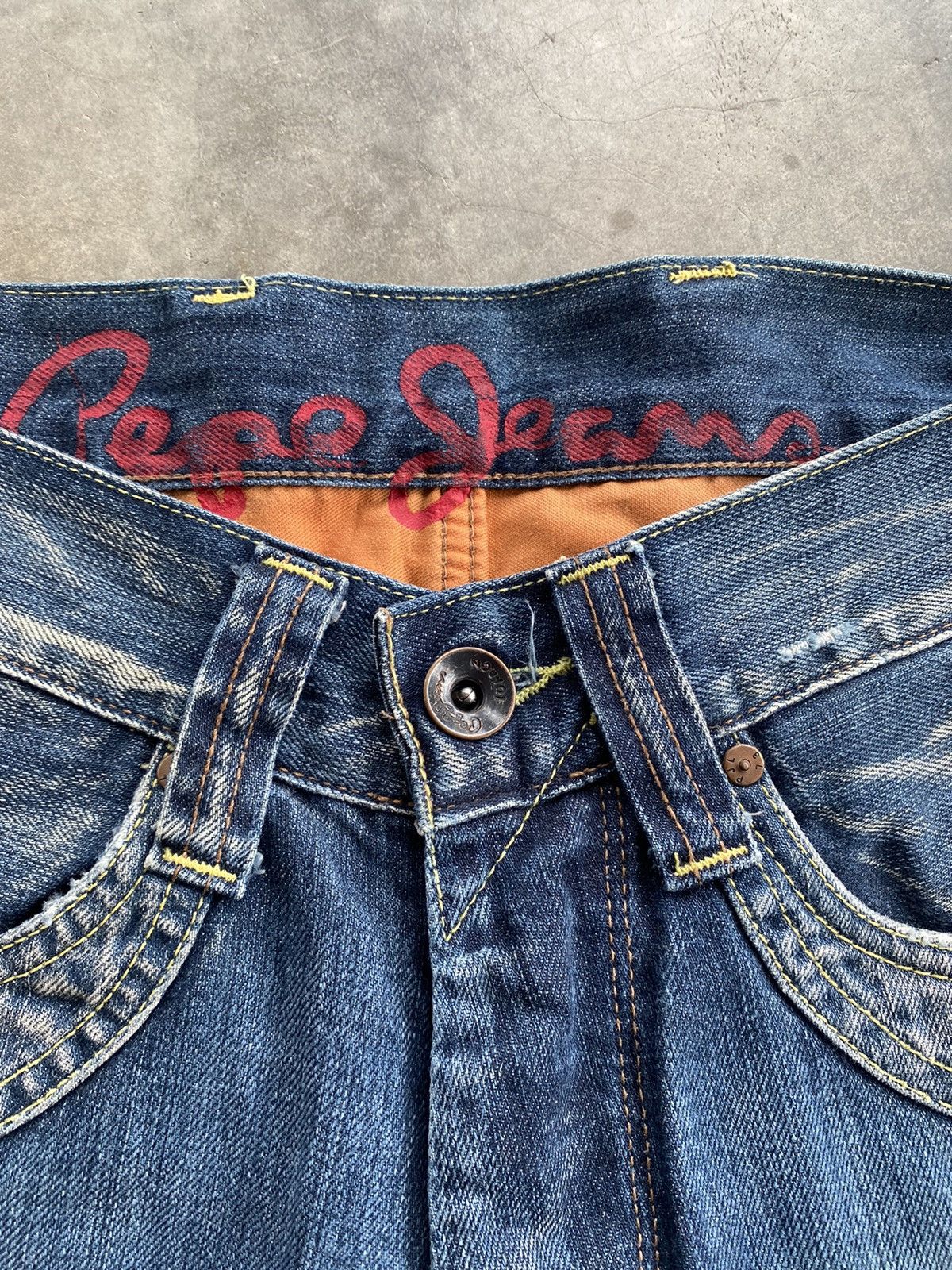 Evisu × Momotaro Jeans × Pepe Jeans Baggy Jeans Pepe London Wash Blue p112 Size US 32 / EU 48 - 16 Thumbnail