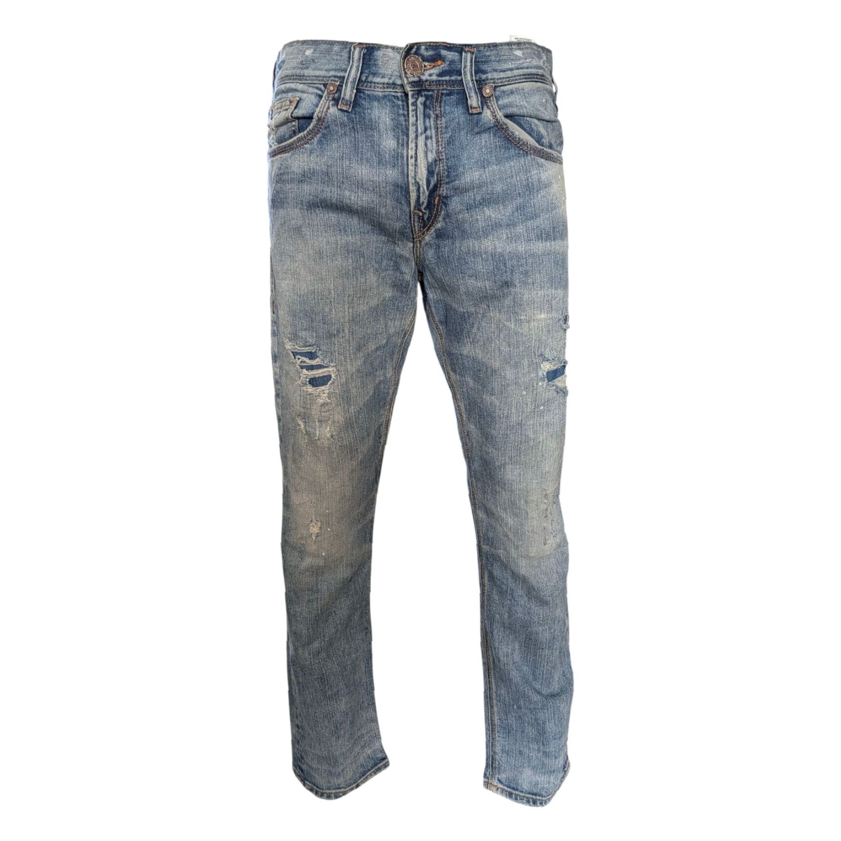 Silver Jeans Co. Silver Jeans Co. Eddie Jeans W31 L32 Blue Denim Relaxed Fit Straight Leg Mens XS? Size US 31 - 6 Thumbnail