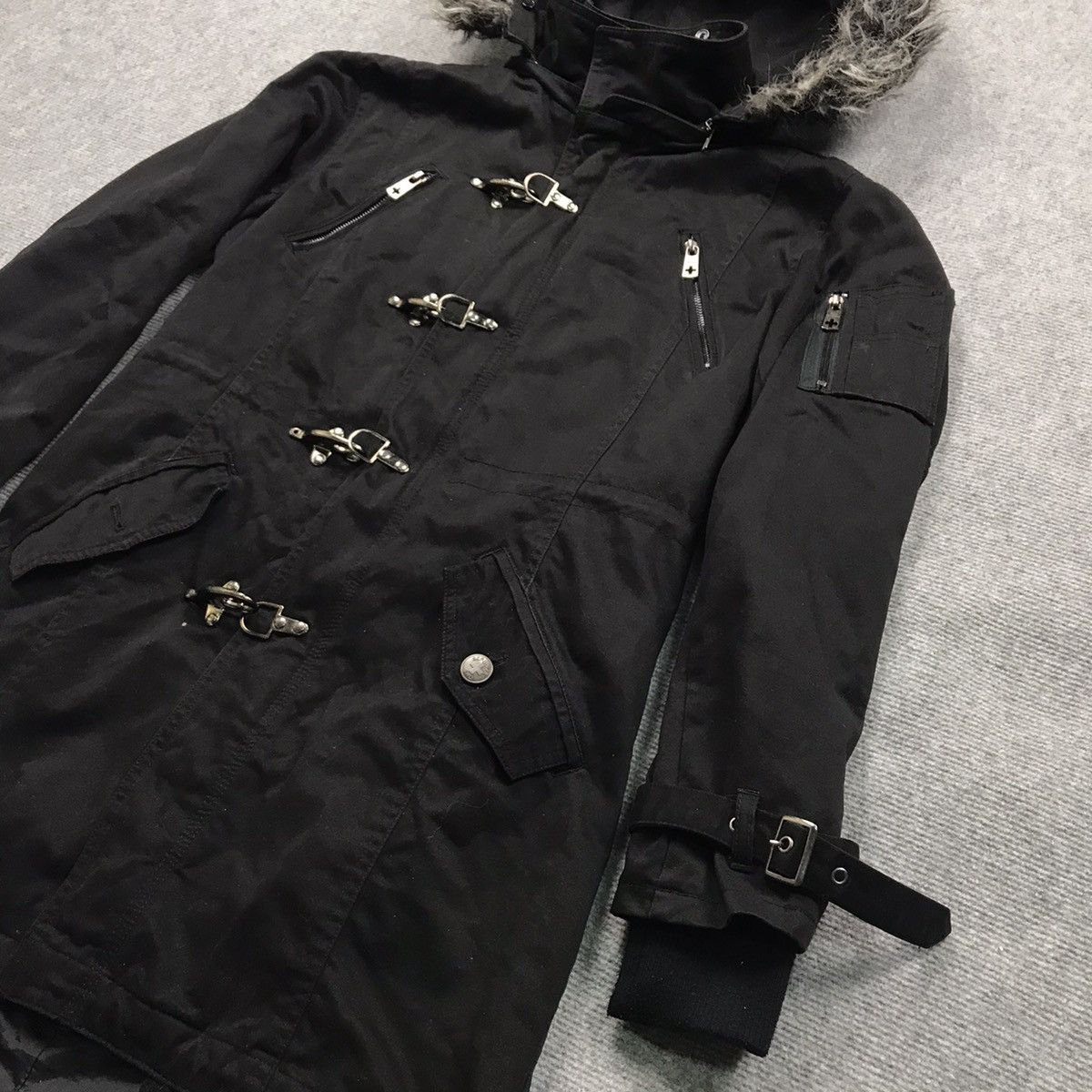If Six Was Nine × Japanese Brand FUR HOODIES SHO BERNINGS BLACK JACKET Size US L / EU 52-54 / 3 - 5 Thumbnail