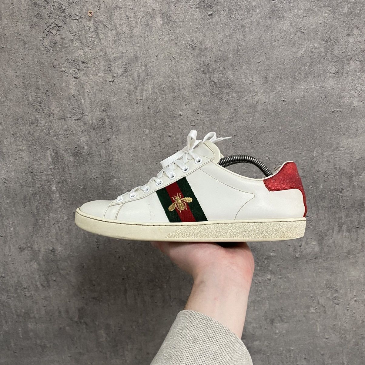 Gucci Gucci Ace Bee Embroidered Sneakers Size US 7.5 / EU 40-41 - 7 Thumbnail