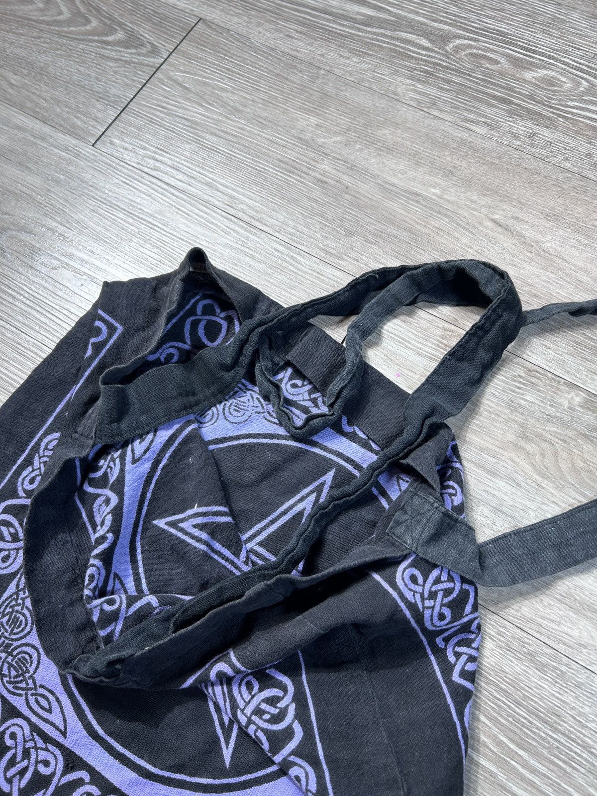Vintage GOTH CULT COLLECTABLE REUSABLE PENTAGRAM TOTE BAG Size ONE SIZE - 4 Thumbnail