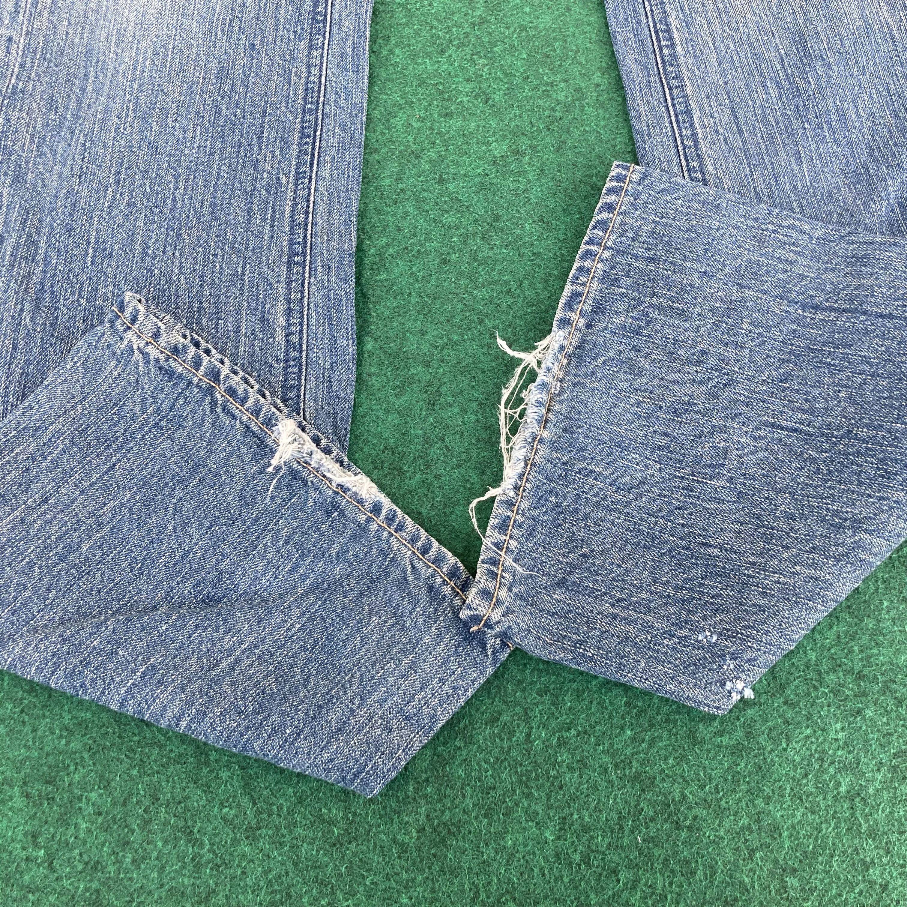 Big John × Vintage Vtg Big John Blue Denim Flare Sz 30 Bootcut Jeans Size US 30 / EU 46 - 8 Thumbnail