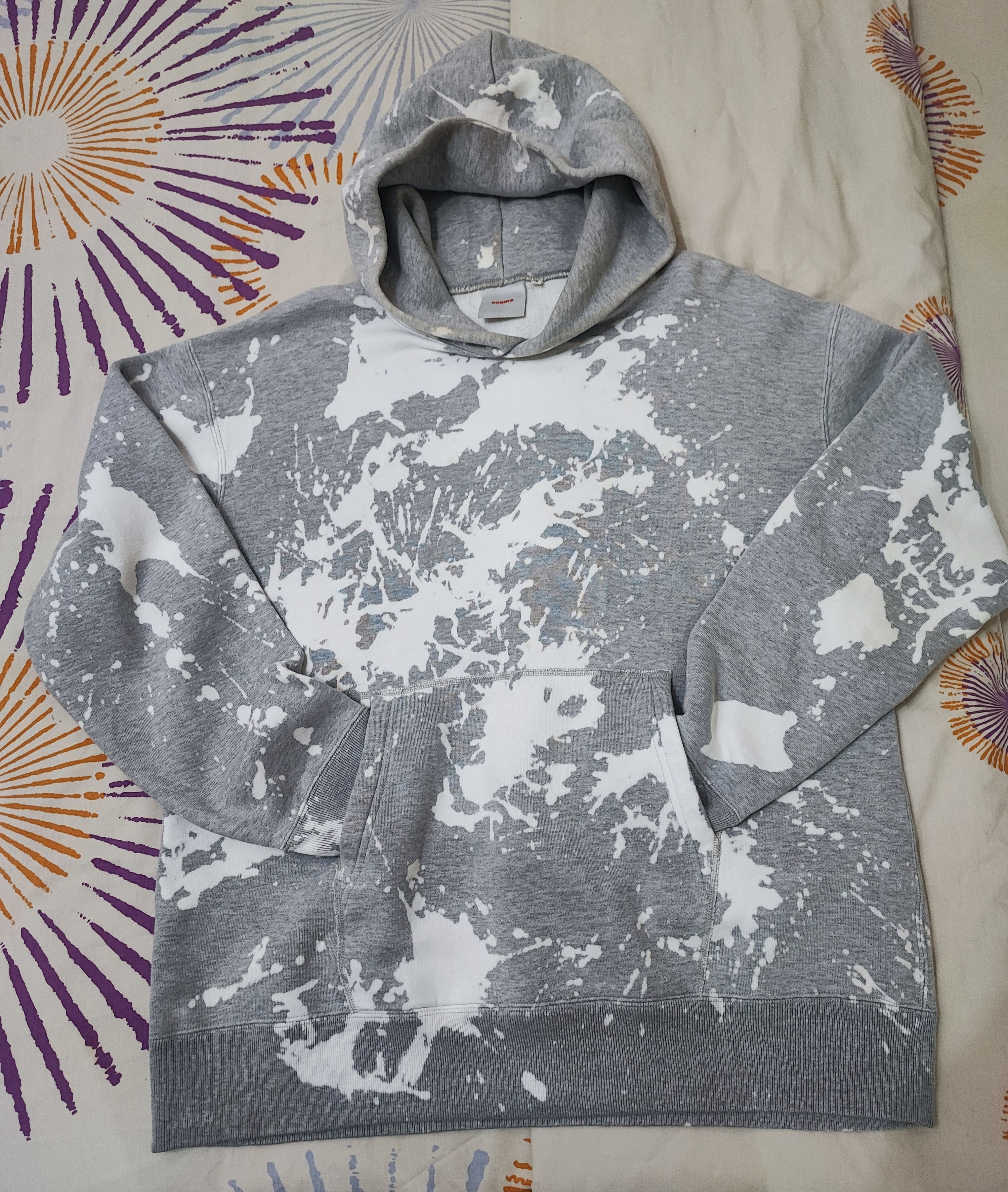 Beams Japan Vintage Beams Japan Splatter Paint Design Hoodie Size US M / EU 48-50 / 2 - 3 Thumbnail