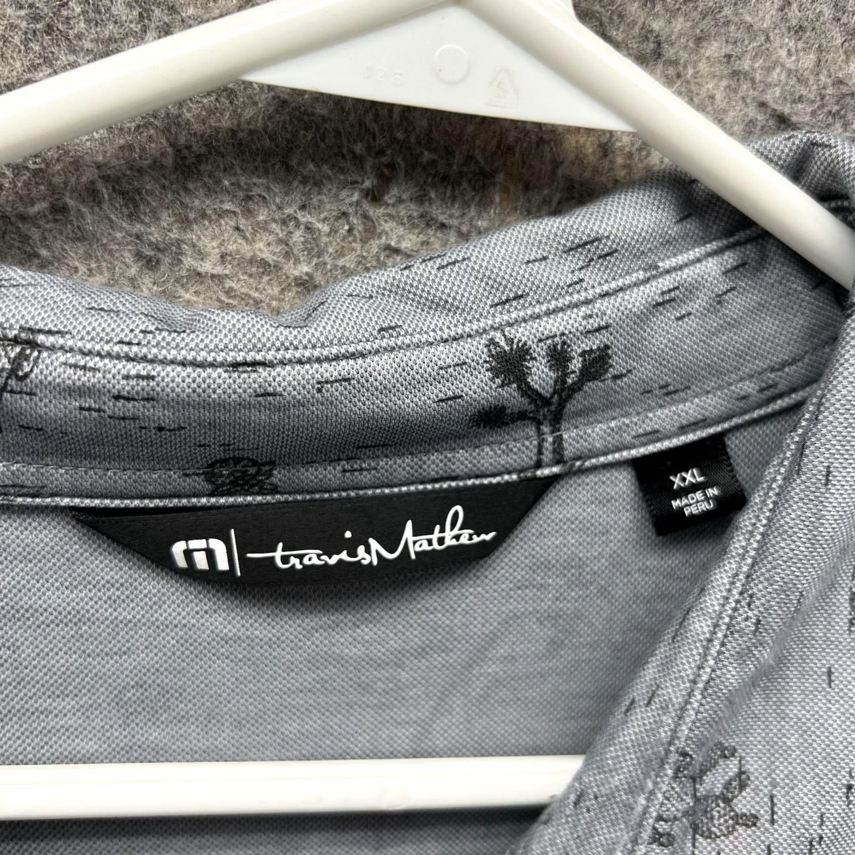 TravisMathew VINTAGE: No Travis Mathew Polo Shirt Gray Men 2XL Short Sleeve Collared All over Cactus Casual Golf Polo Shirt Size US XXL / EU 58 / 5 - 5 Thumbnail
