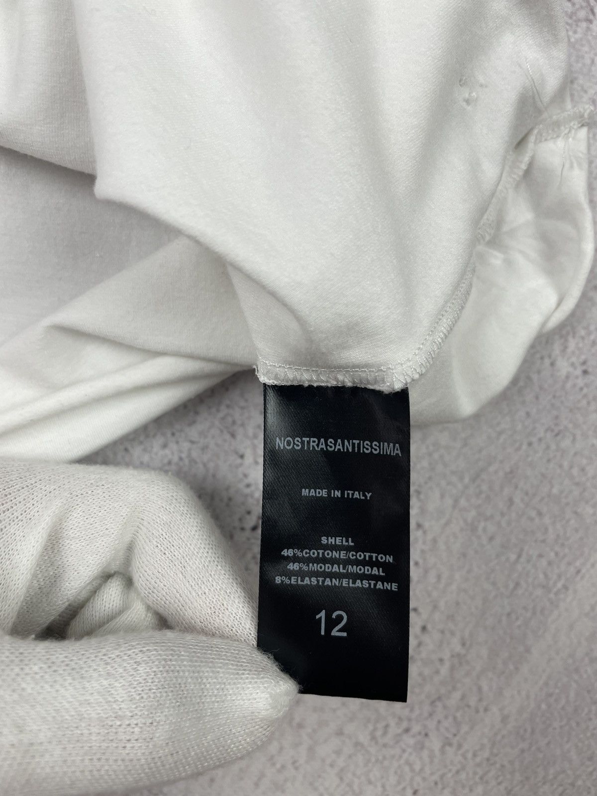 Nostra Santissima Nostrasantissima Womens White T-shirt Made in Italy Size XL / US 12-14 / IT 48-50 - 7 Thumbnail