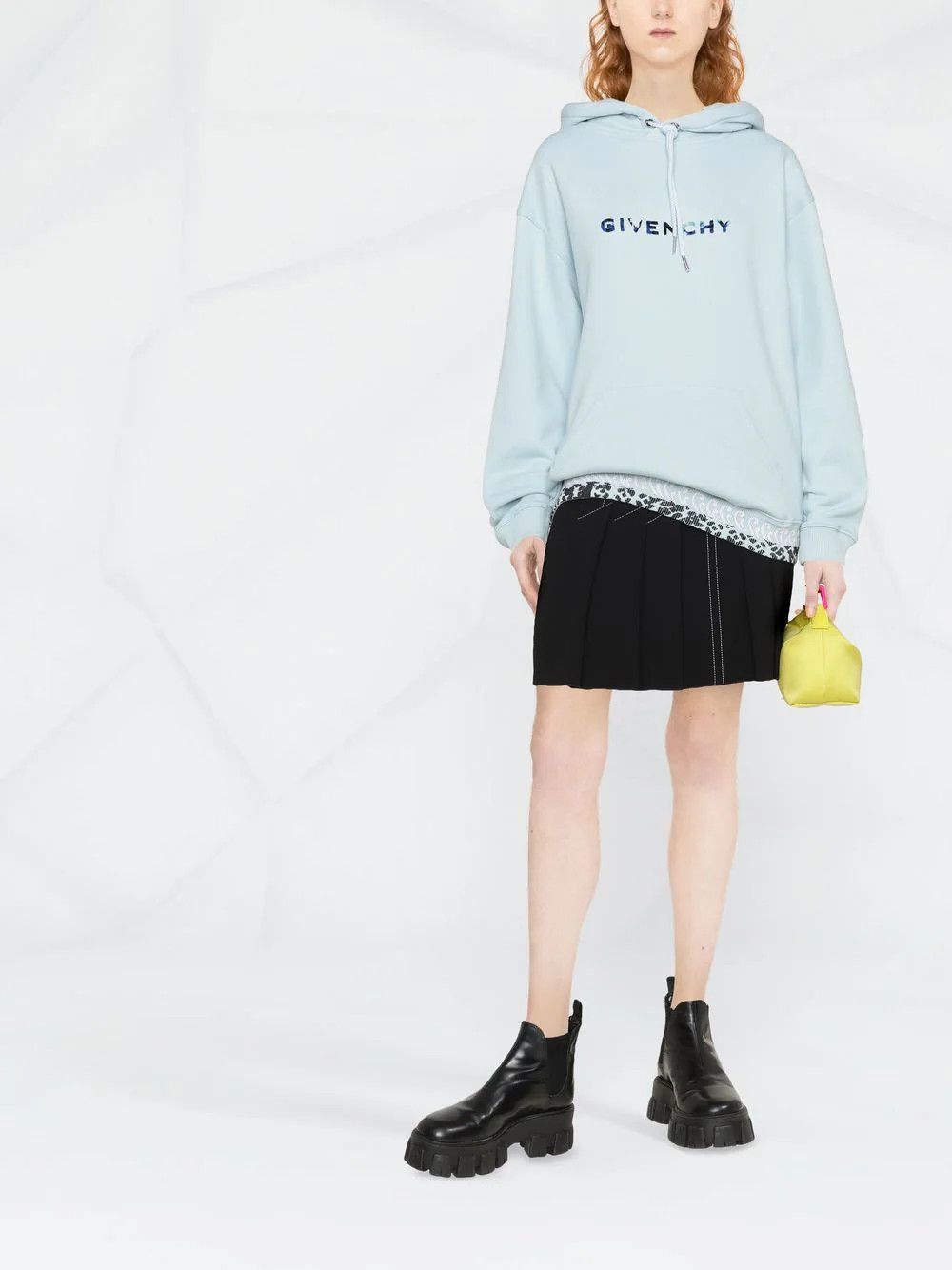 Givenchy o1loc1c0824 Hoodie in Light Blue Size M / US 6-8 / IT 42-44 - 4 Thumbnail