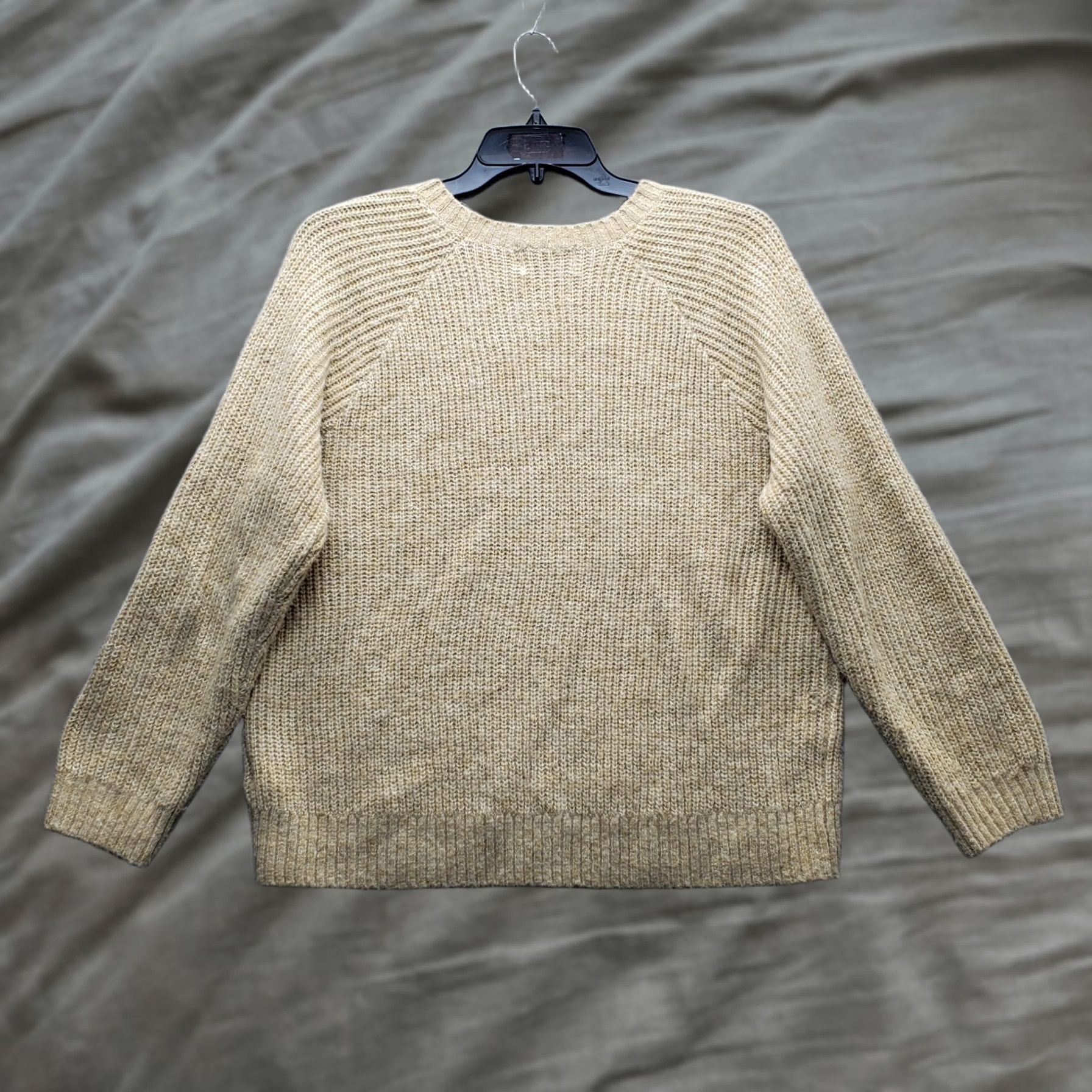 Old Navy Old Navy Sweater Women's L Brown Knitted Stretch Long Sleeve Crew Neck Pullover Size L / US 10 / IT 46 - 1 Thumbnail