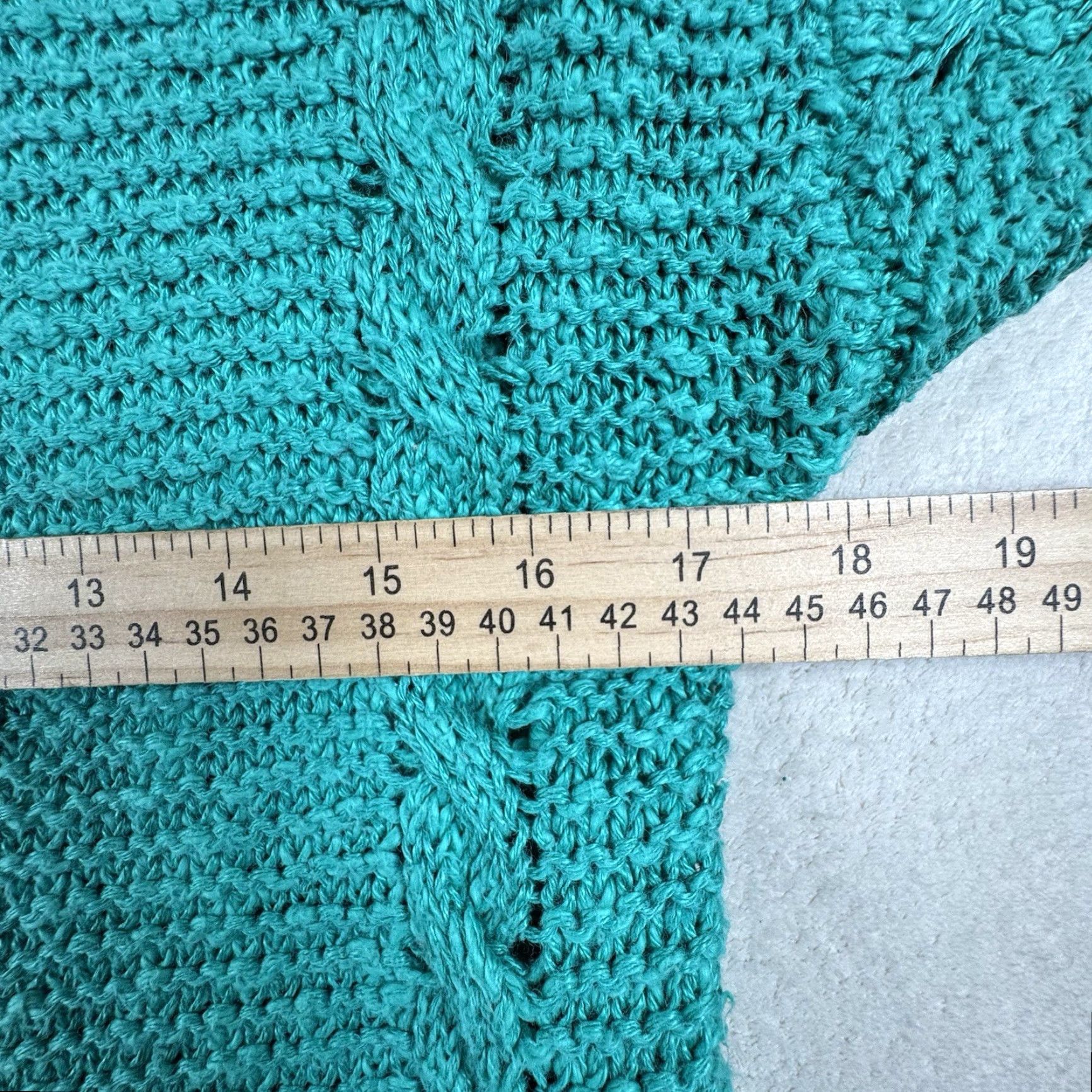 Liz Claiborne VINTAGE Liz Claiborne Women’s Sweater Short Sleeve Crew Neck Blue Open-Knit Pullover 80s 90s Retro Size S / US 4 / IT 40 - 6 Thumbnail