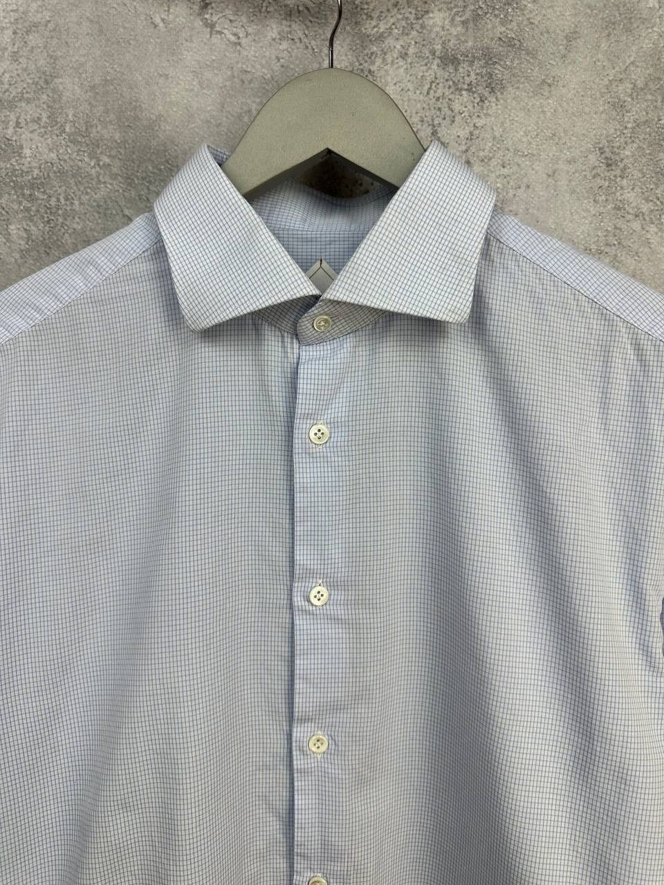 Pal Zileri Pal Zileri Luxury Italian Cotton Poplin Micro Check Shirt Size US XXL / EU 58 / 5 - 4 Thumbnail