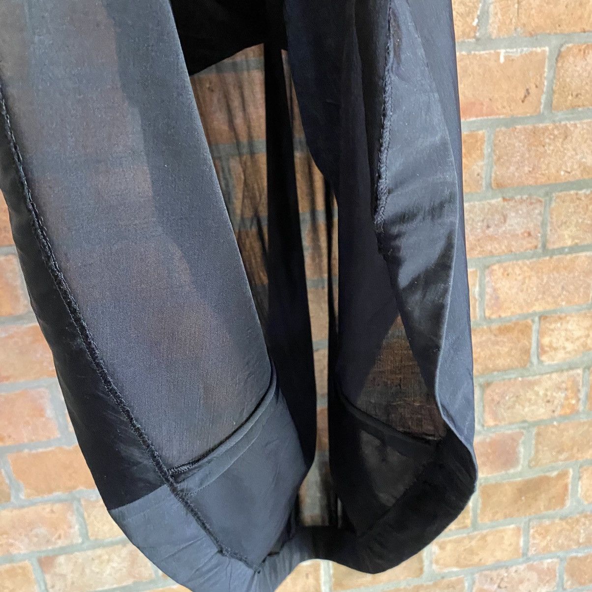 Yohji Yamamoto IWISH Black Collared Midi Shirt Dress Size S / US 4 / IT 40 - 6 Thumbnail