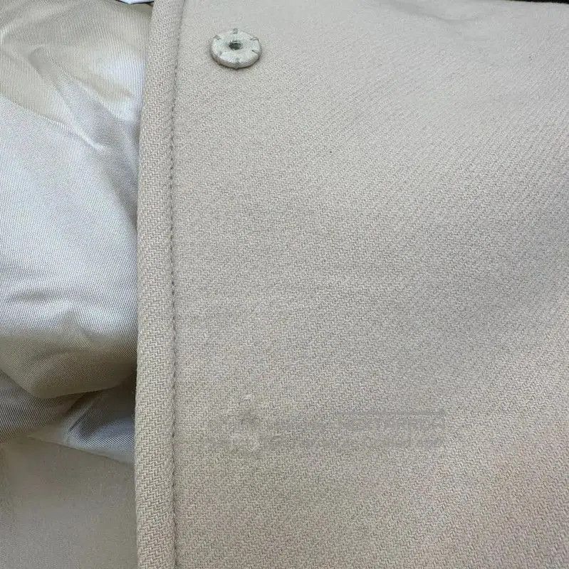Miu Miu Miu Miu Beige Wool Logo-Trimmed Coat . Size M / US 6-8 / IT 42-44 - 5 Thumbnail
