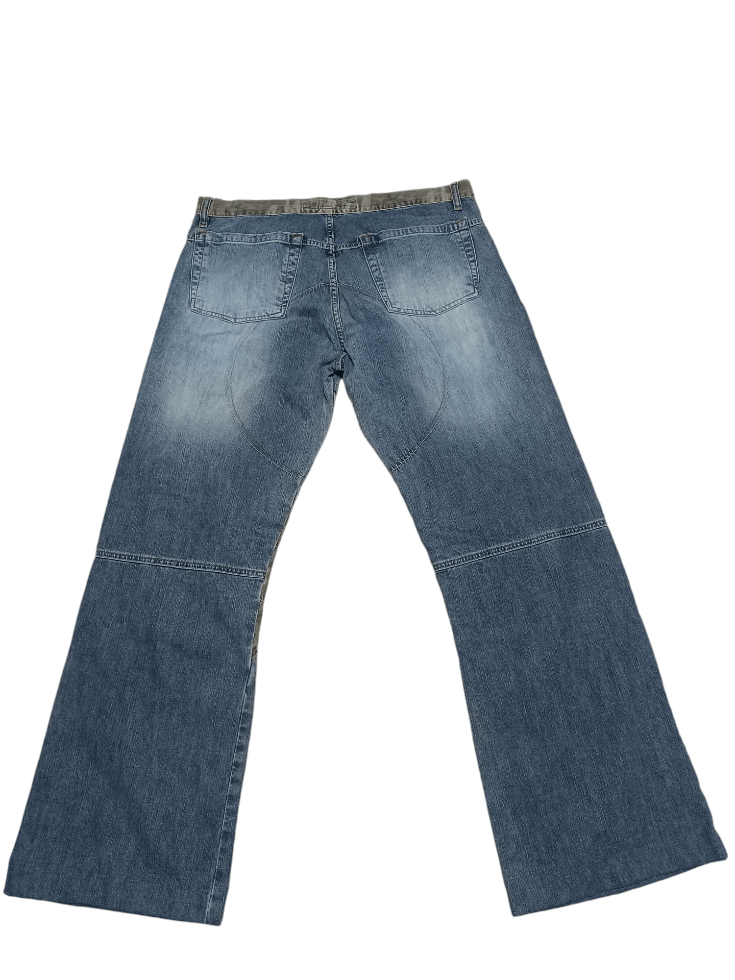 Japanese Brand FISHBONE DOUBLE KNEE AVANT GARDE JEANS DENIM W38 Size US 38 / EU 54 - 2 Thumbnail