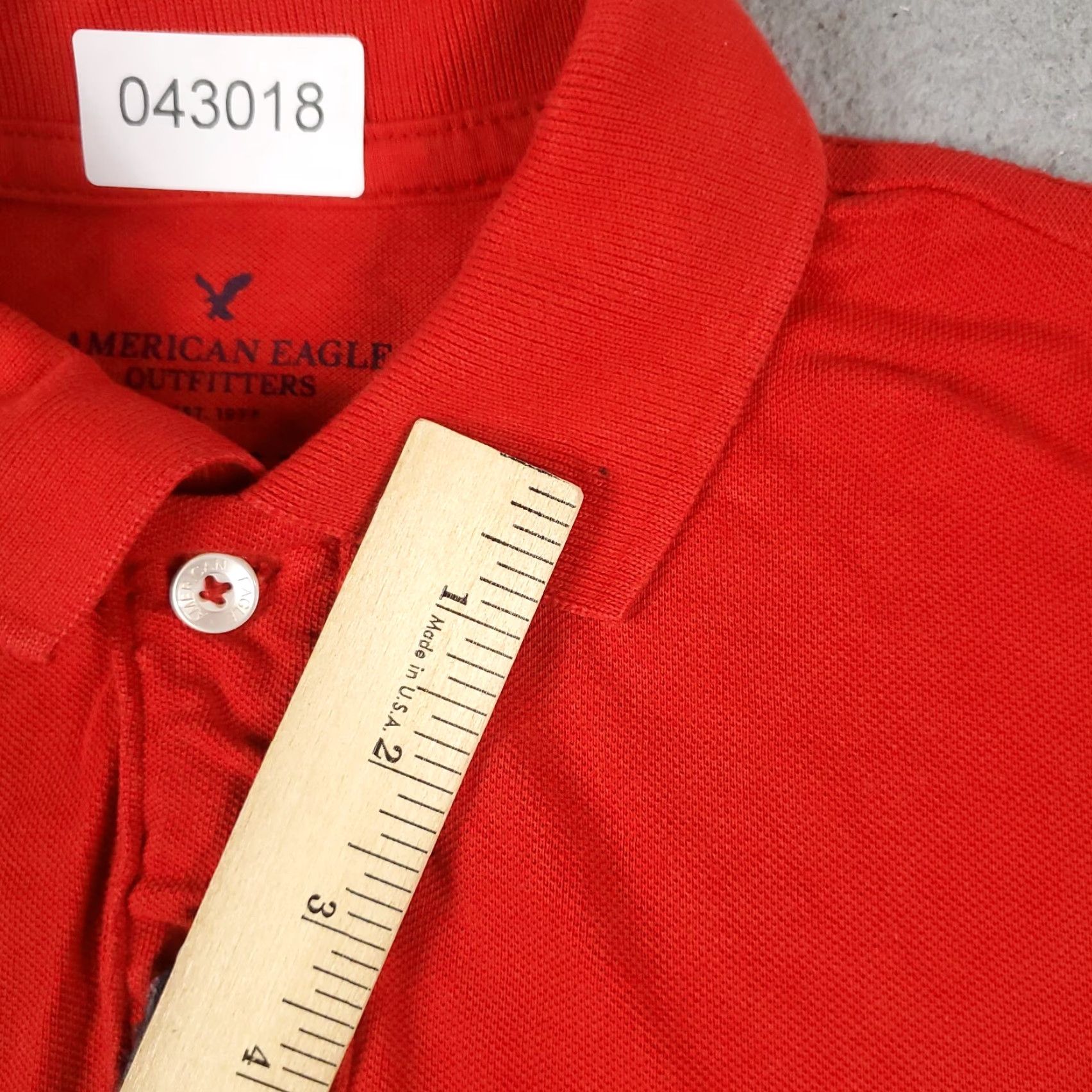 American Eagle Outfitters American Eagle Polo Shirt Red Casual Short Sleeve Adult Small Mens Size US S / EU 44-46 / 1 - 4 Thumbnail