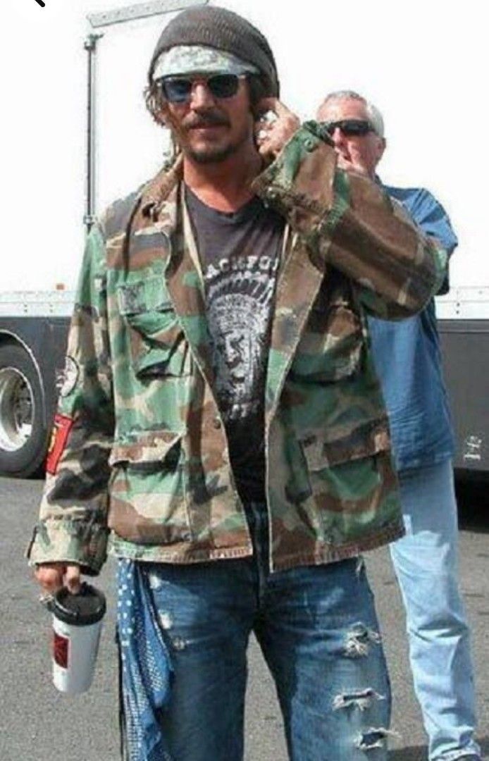 Rough Johnny Depp Distressed Black Leather Jacket