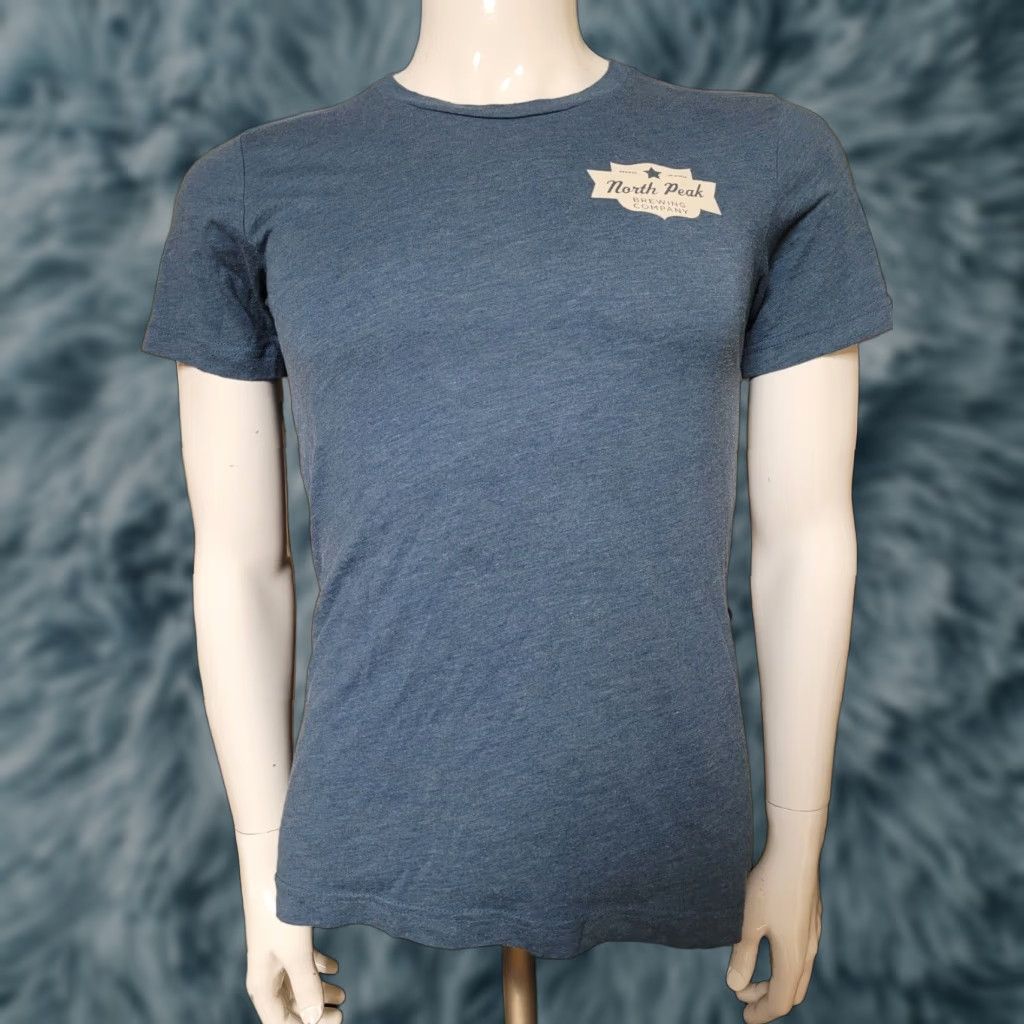 Vintage North Peak Brewing Company T Shirt Small Blue Mens S Graphic Tee Beer Logo Cotton Blend Adventuring Traverse City MI Size US S / EU 44-46 / 1 - 1 Thumbnail