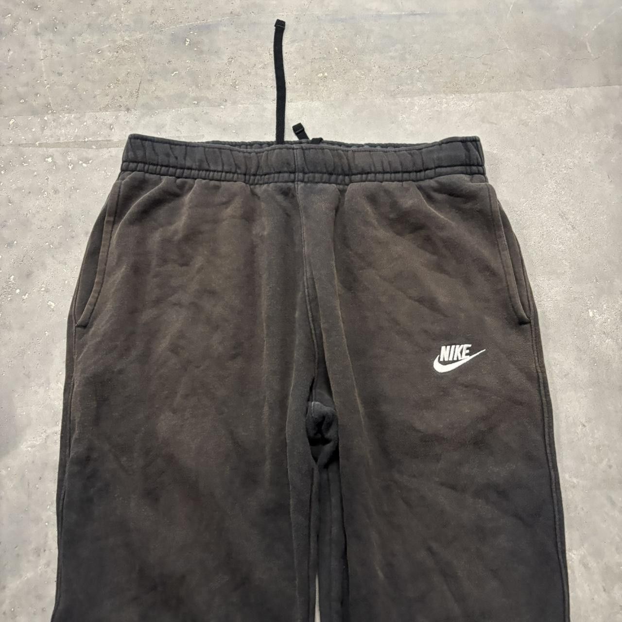 Nike × Vintage Crazy Vintage Y2K/2000s Faded Black Nike Streetwear Essential Sweatpants! Size US 30 / EU 46 - 4 Thumbnail