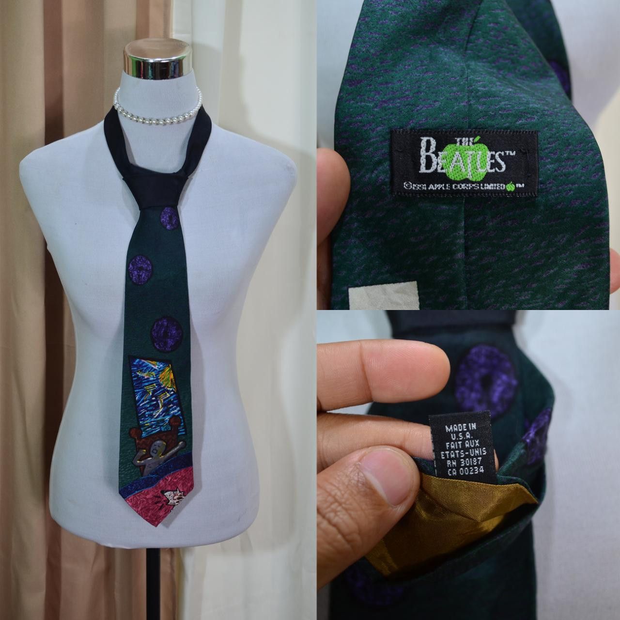 Vintage Vintage The Beatles 1991 Good Morning Necktie Size ONE SIZE - 1 Thumbnail