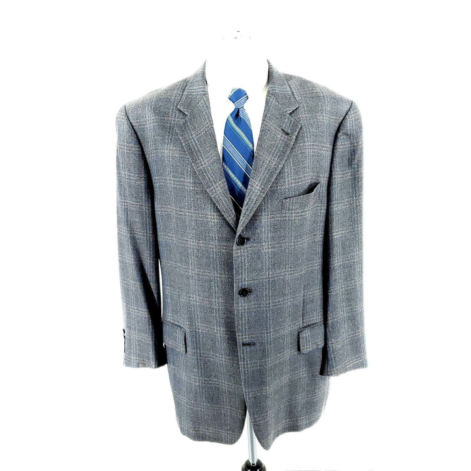 Joseph Abboud Joseph Abboud Nordstrom Wool Silk 3 Button Sport Coat 42R Gr Size 42R - 3 Thumbnail