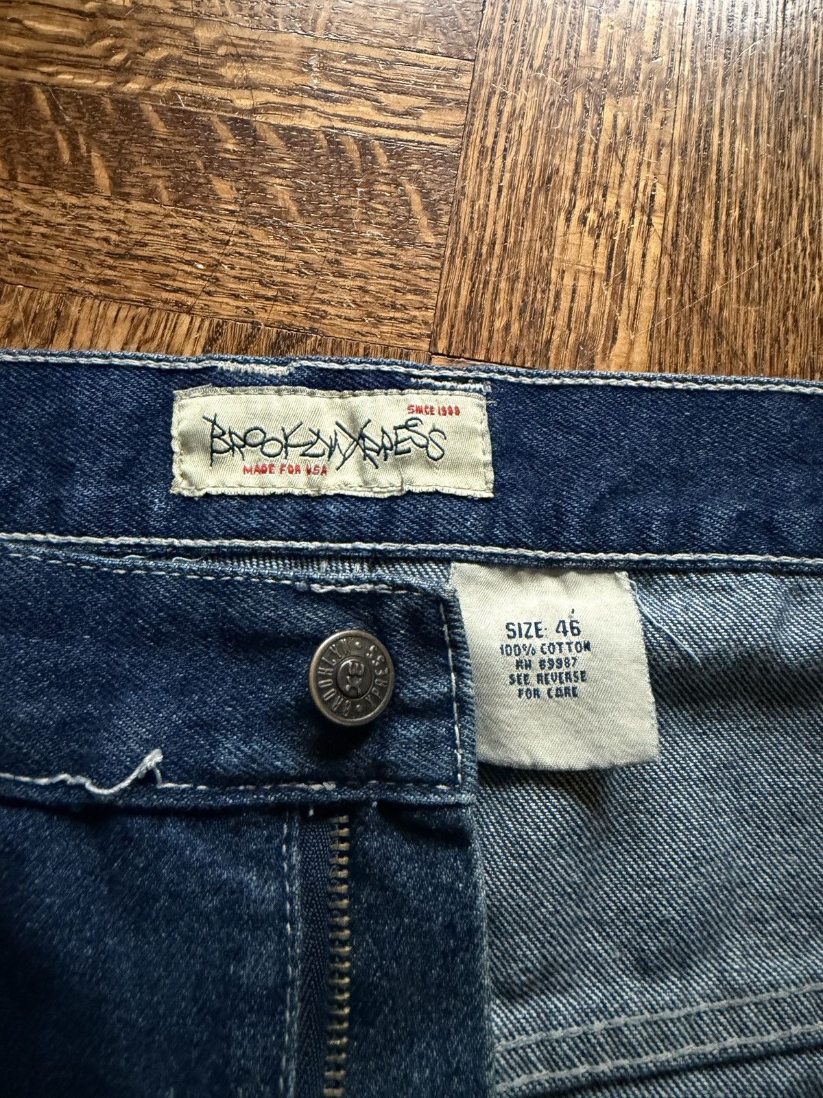 Brooklyn Xpress Vintage Y2K Brooklyn Xpress Baggy Denim Skater Jeans Size US 44 / EU 60 - 3 Thumbnail