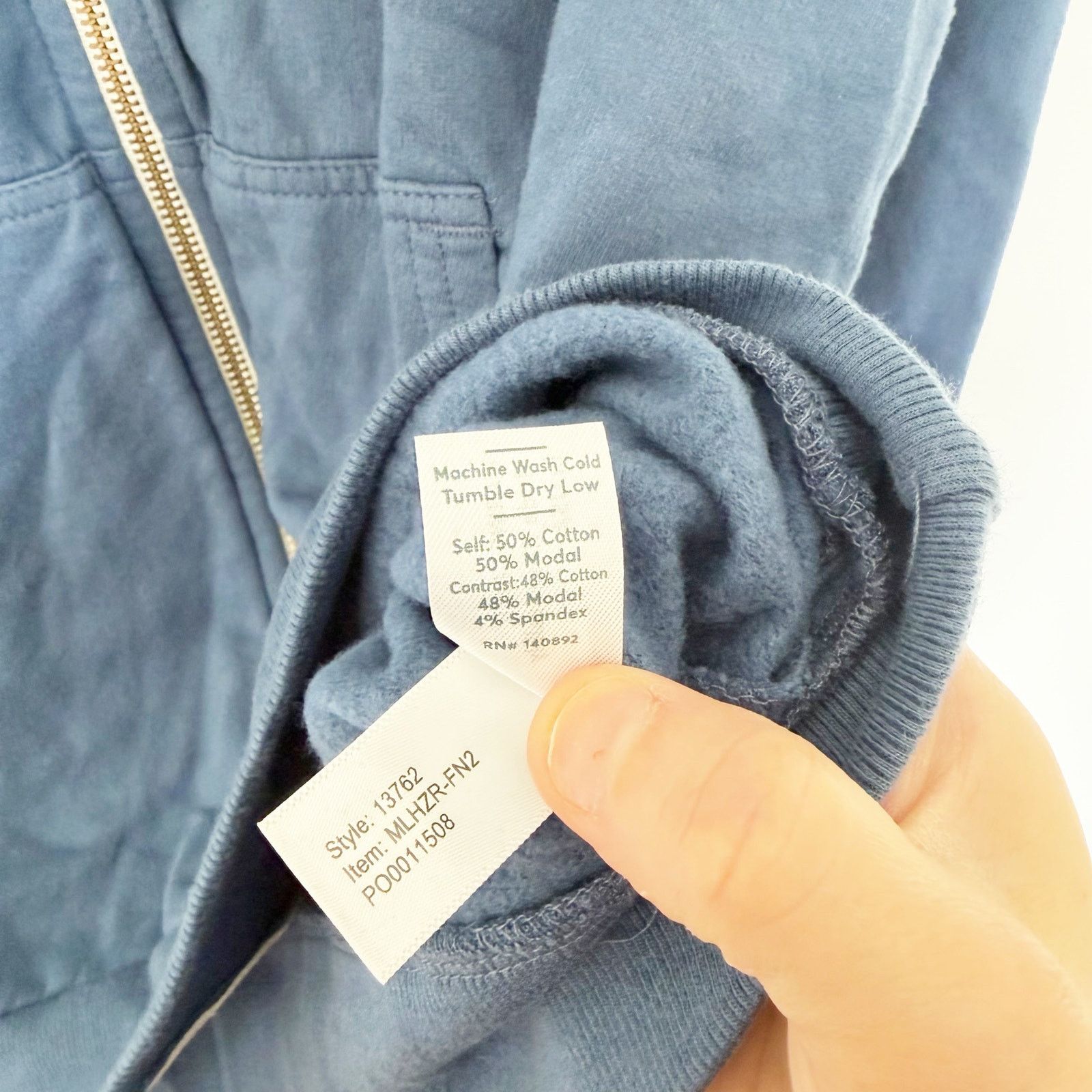 Marine Layer Marine Layer Blue Afternoon Full Zip Hoodie Sz M Size US M / EU 48-50 / 2 - 6 Thumbnail