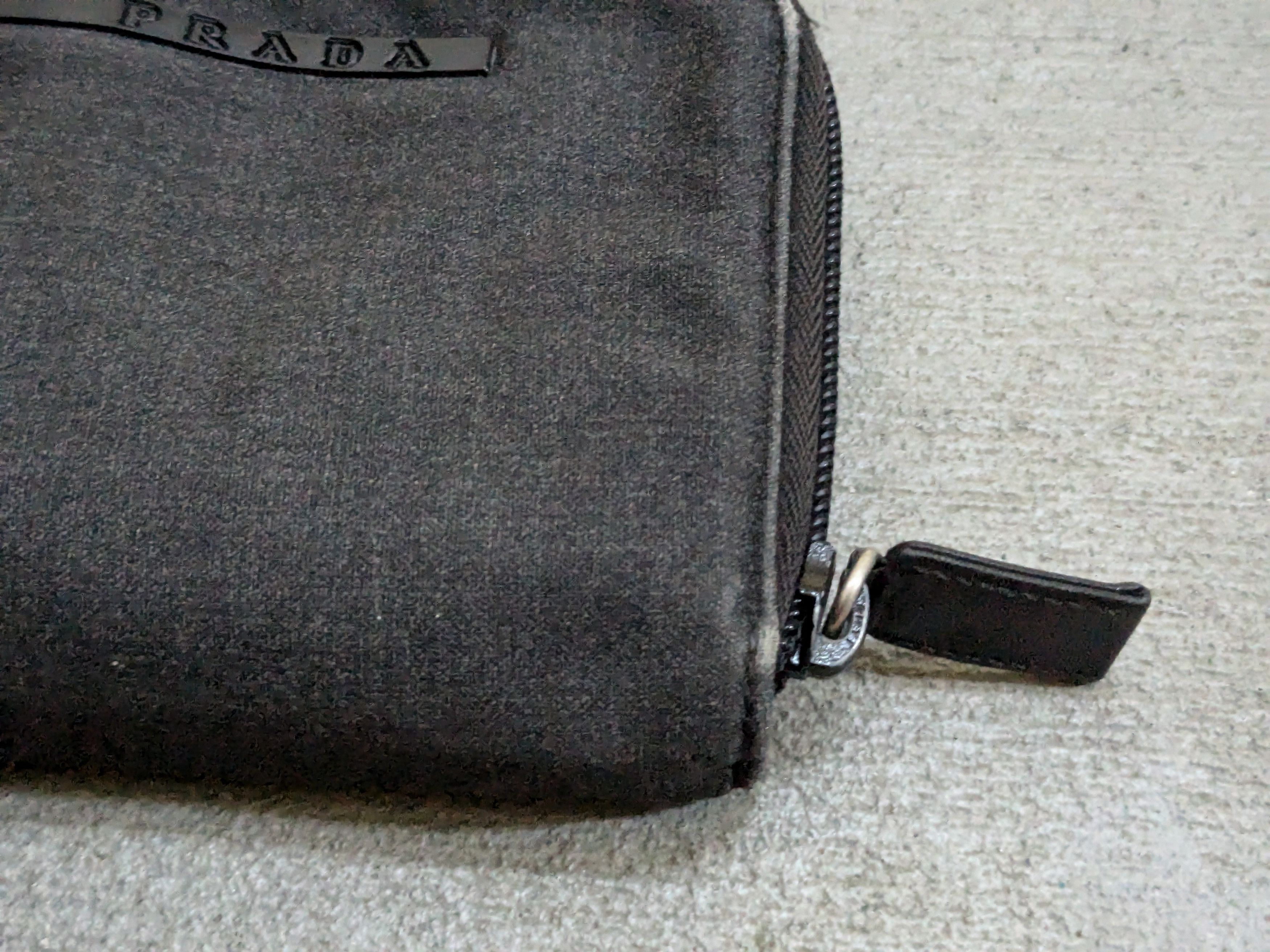 Prada Prada Wallet Black Denim Zip Around Size ONE SIZE - 3 Thumbnail