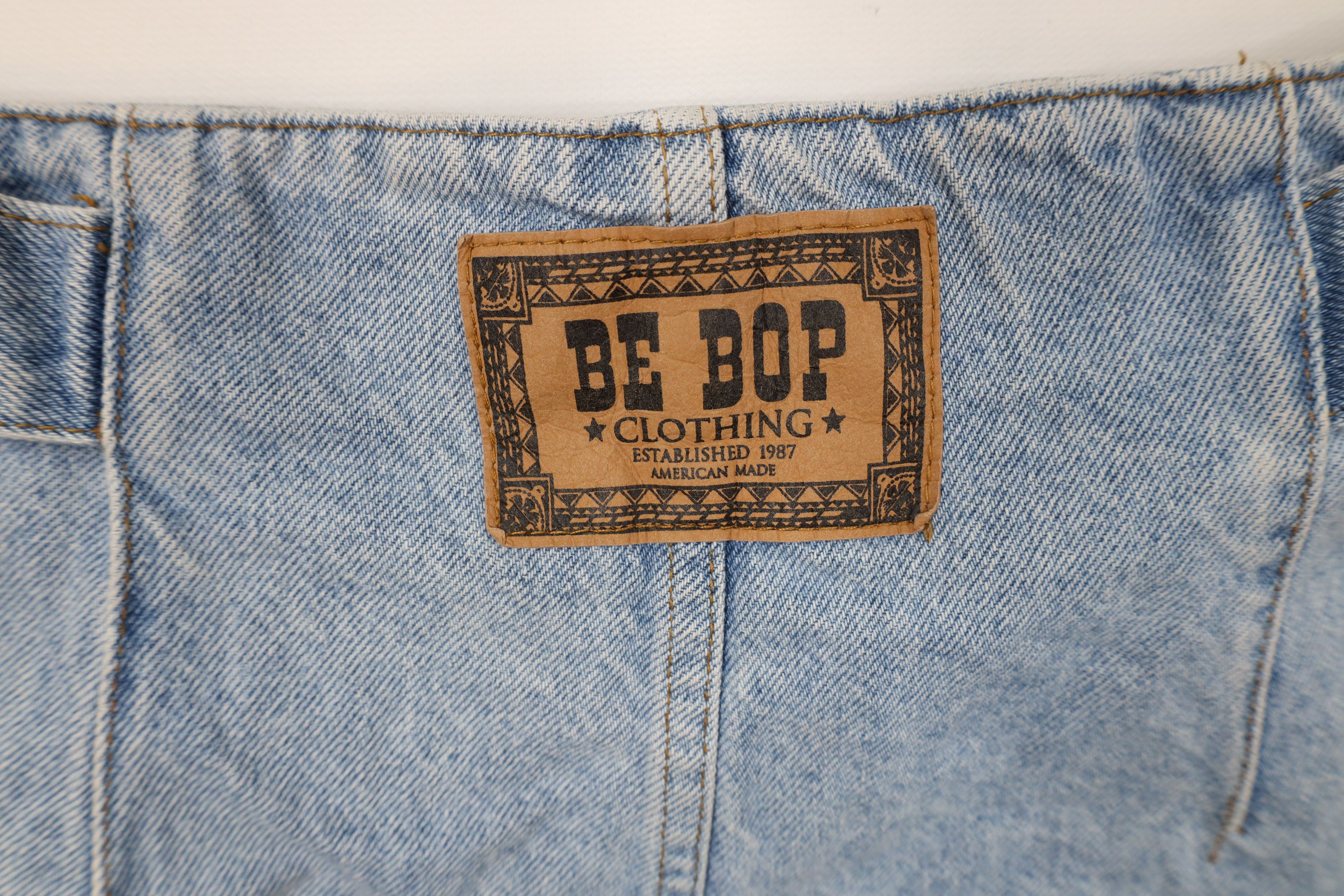 Vintage Vintage 90s Streetwear Tie Front Denim Jean Shorts USA Size 34" / US 12 / IT 48 - 12 Thumbnail