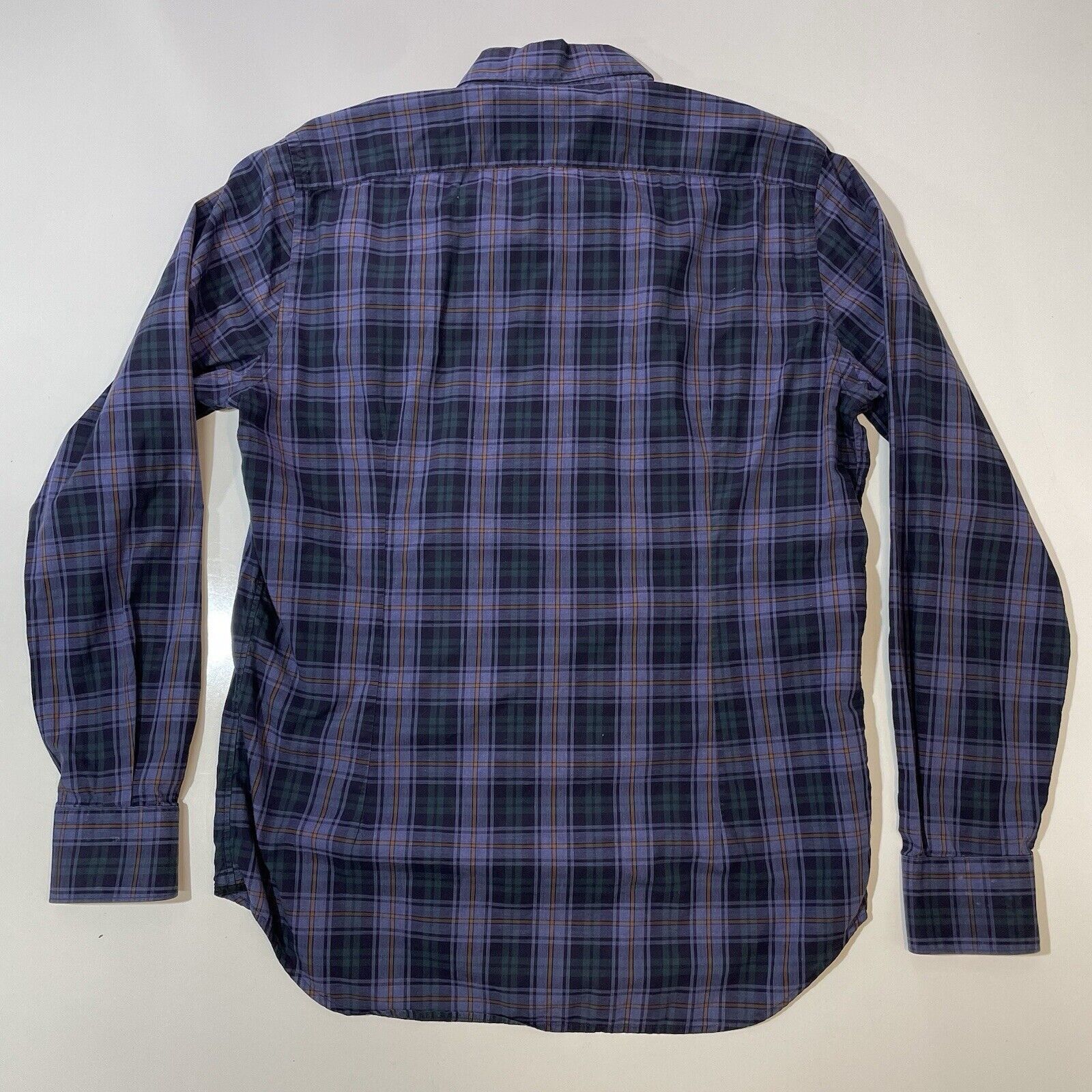 Saks Fifth Avenue Saks Fifth Avenue Men's Casual Shirt Checks Purple Green Med Size US M / EU 48-50 / 2 - 7 Thumbnail