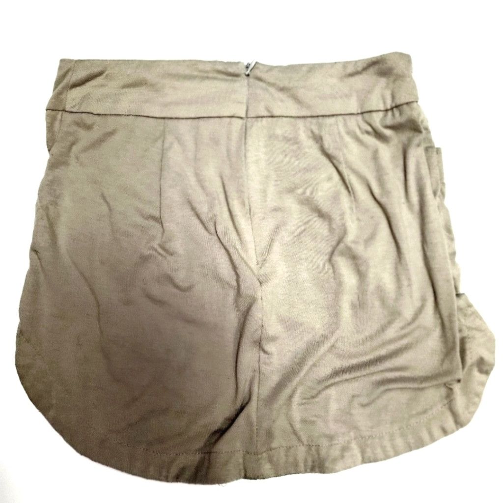 Other Beige Mini Skirt with Button Detail And Pockets Size 30" / US 8 / IT 44 - 2 Thumbnail