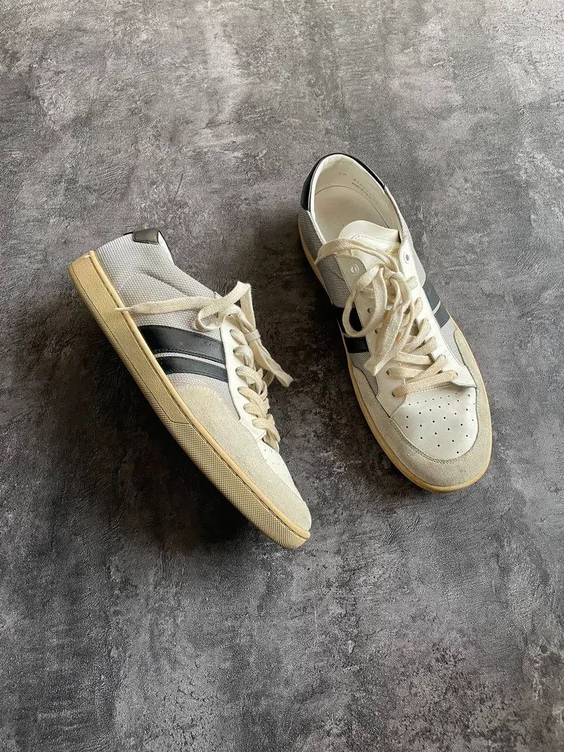 Saint Laurent Paris Saint Laurent Paris Patchwork Sneakers Size US 11 / EU 44 - 2 Thumbnail