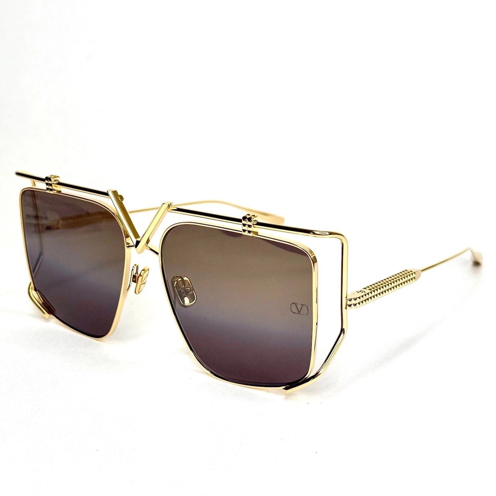 Valentino VALENTINO V LIGHT VLS116 Gold Titanium VLS 116B Sunglass Size ONE SIZE - 6 Thumbnail