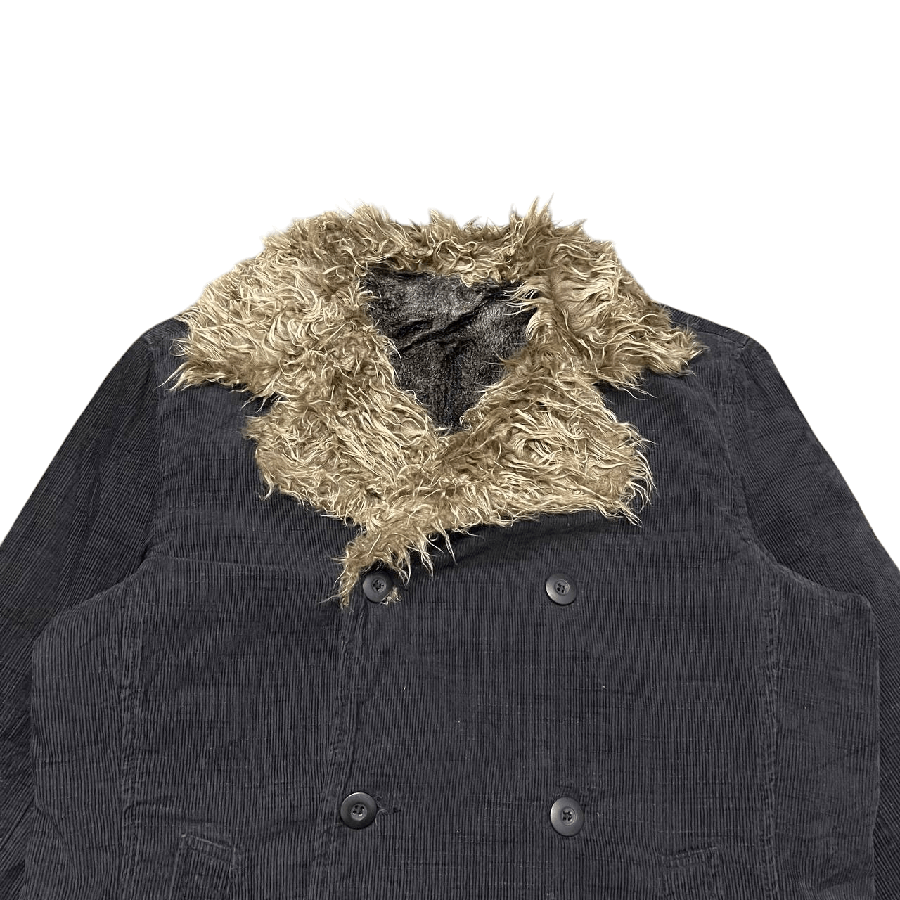 In The Attic Vintage In The Attic Corduroy Fur Coat Jacket Size US M / EU 48-50 / 2 - 2 Thumbnail