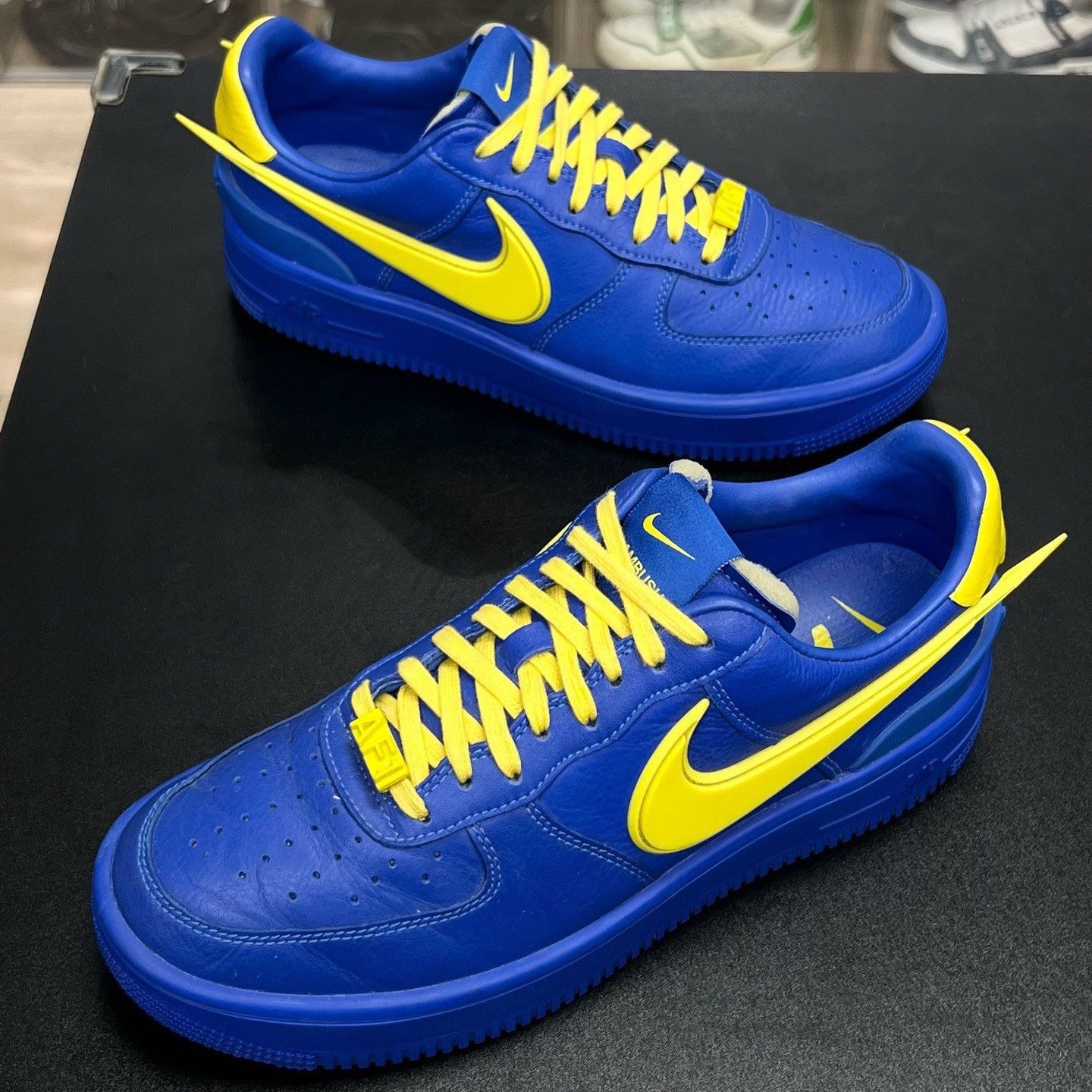 Nike Nike Blue AF1 Designer Casual Streetwear Size US 5 / EU 37 - 1 Thumbnail