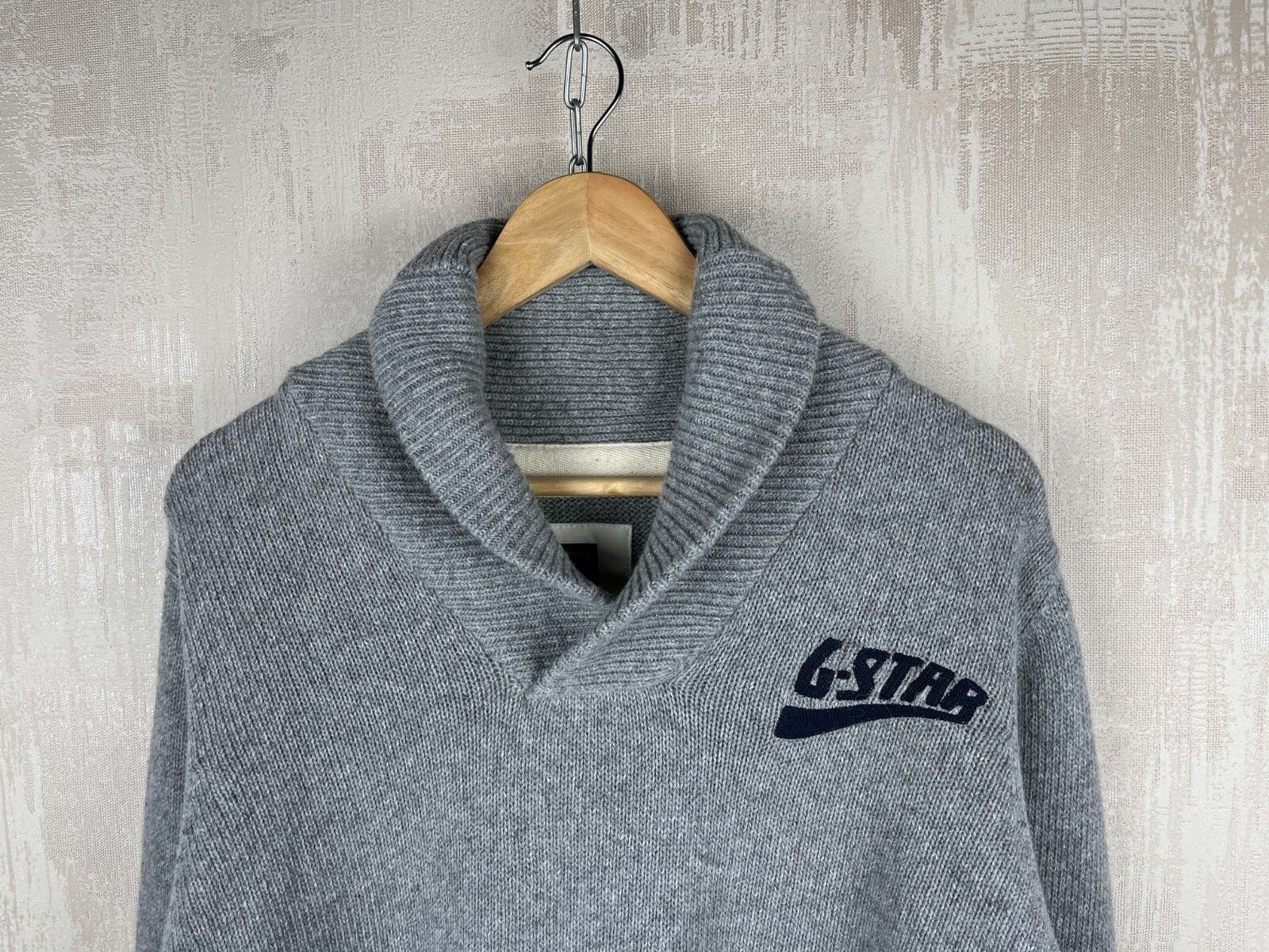 G-Star G-Star RAW Pippen Shawl Collar Knit L/S Sweater Wool Blend Size US L / EU 52-54 / 3 - 3 Thumbnail