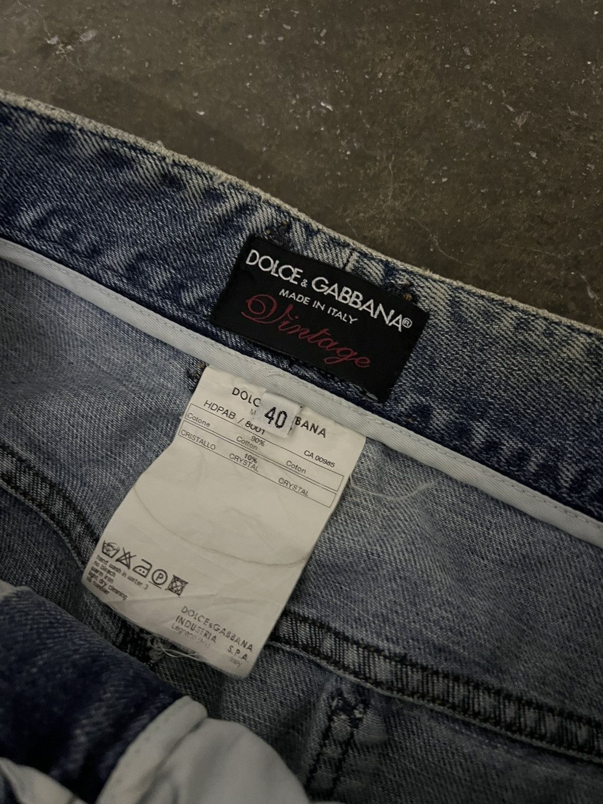 Dolce & Gabbana 💥Dolce & Gabbana Vintage Distress Y2K Jean Size 29" - 11 Thumbnail