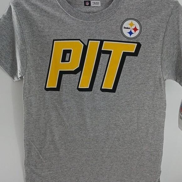 NFL NFL Pittsburgh Steelers T Shirt Gray Crew Neck Size M Size US M / EU 48-50 / 2 - 2 Thumbnail