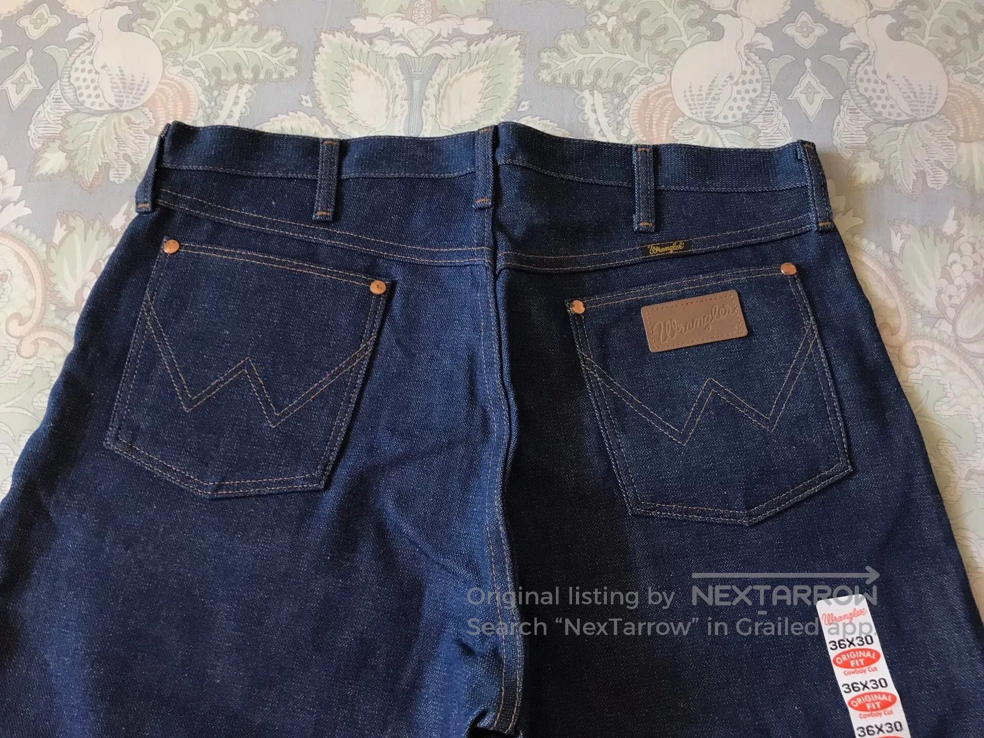 Wrangler Wrangler 13MWZ W36L30 Raw Denim Jeans. Size US 36 / EU 52 - 5 Thumbnail