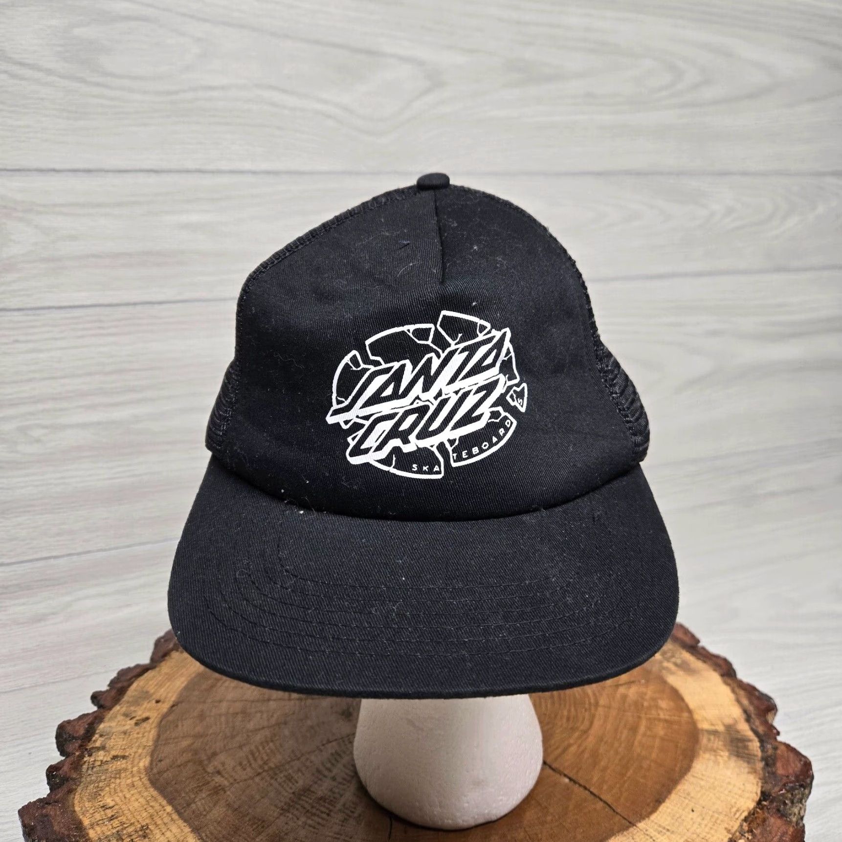 Vintage Santa Cruz Black Baseball Cap Hat One Size Men Size ONE SIZE - 2 Thumbnail