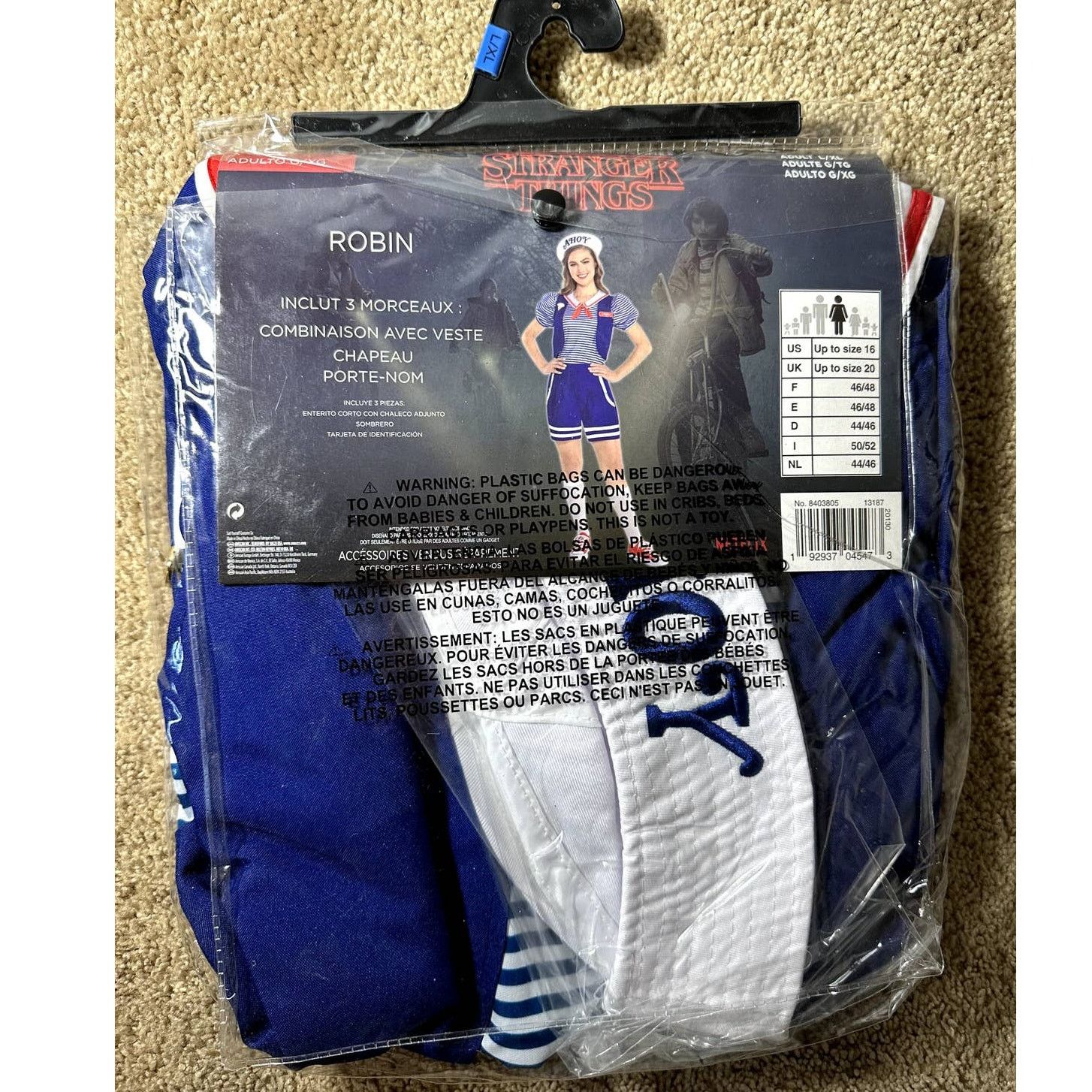 Other Netflix Stranger Things Robin Scoops Ahoy Romper Costume L Size L / US 10 / IT 46 - 3 Thumbnail