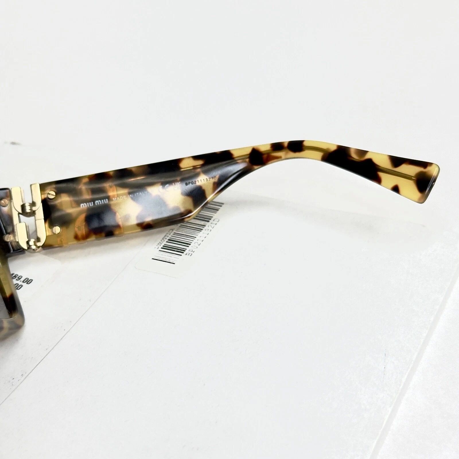 Miu Miu MIU MIU LOGO MU10WS Brown Havana Geometric Luxury 10W Size ONE SIZE - 7 Thumbnail