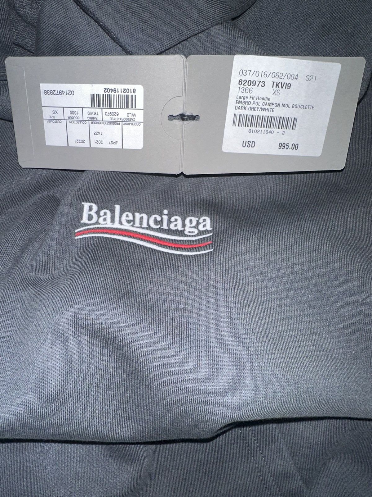 Balenciaga Balenciaga Oversized political campaign Hoodie Size US XXS / EU 40 - 3 Thumbnail