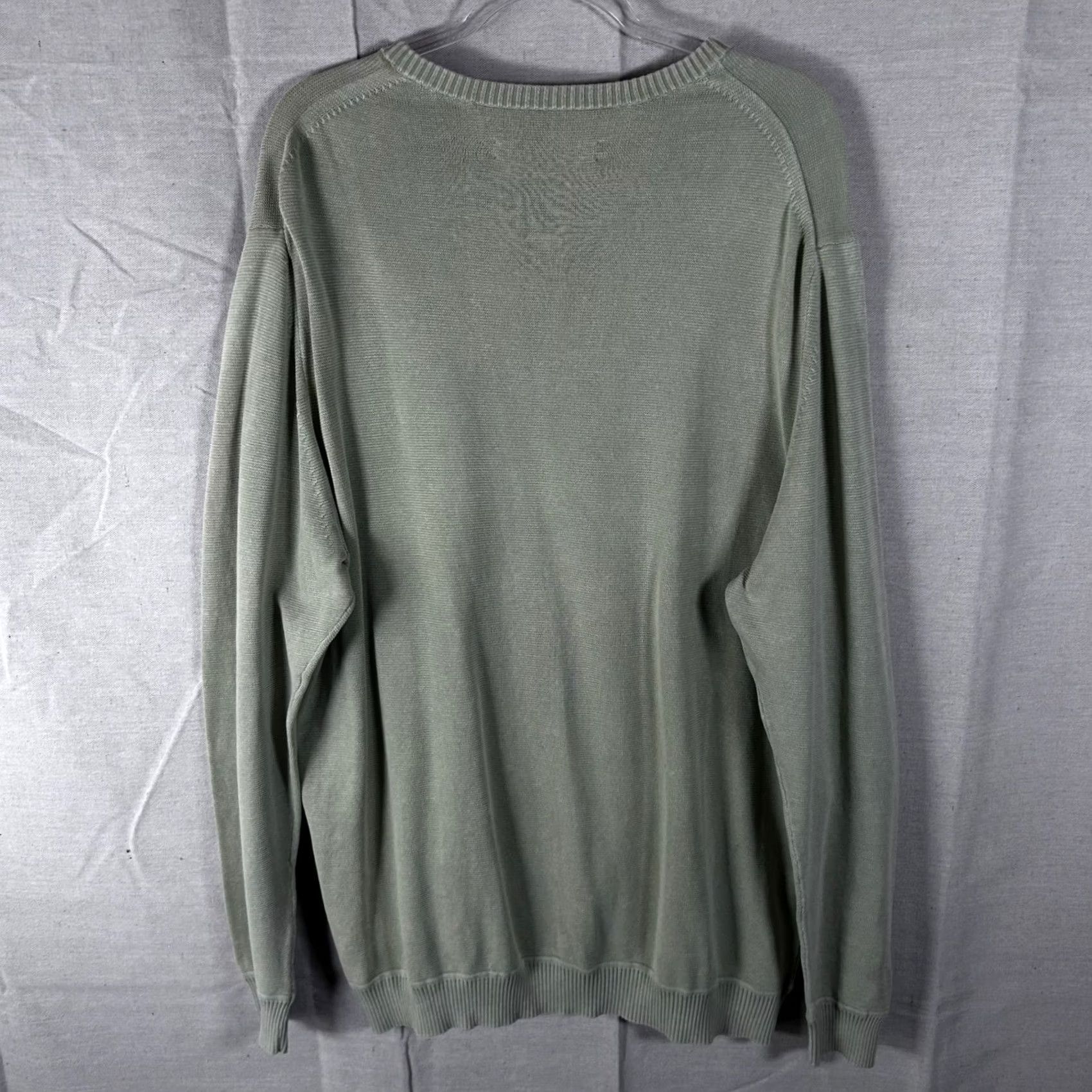 Tommy Bahama Tommy Bahama Mens 2XL Sage Green 100% Cotton Crewneck Long Sleeve Knit Sweater Size US XXL / EU 58 / 5 - 3 Thumbnail