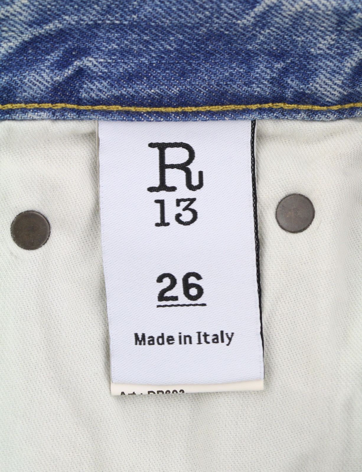 R13 CHARLOTTE 26 Merrin Blue Faded Flared High PF25 86831 Size 26" / US 2 / IT 38 - 9 Thumbnail