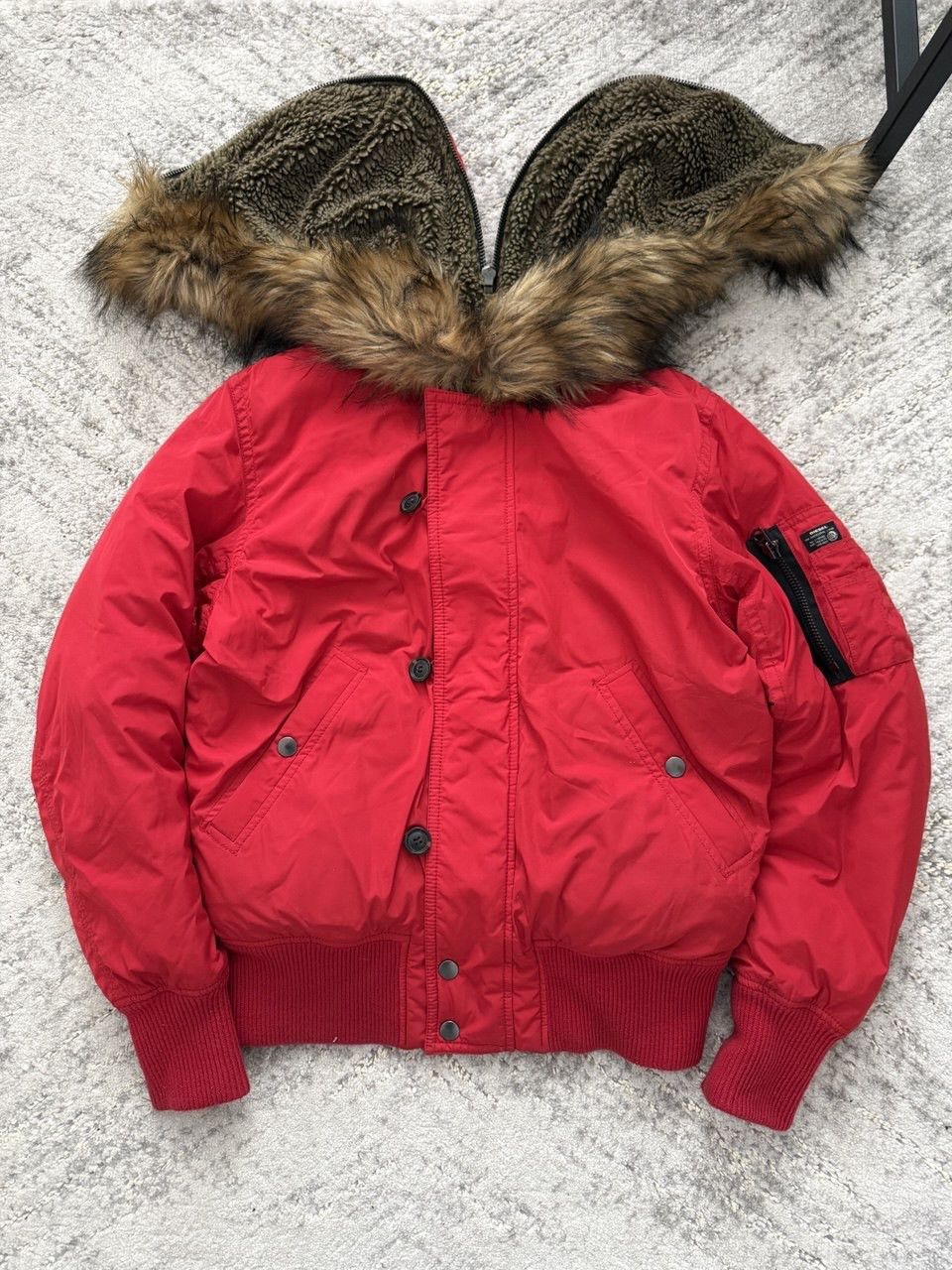 Diesel Diesel Weskimo N-2B Bomber Fur Hood Japan Rare Avant Garde Size US M / EU 48-50 / 2 - 3 Thumbnail
