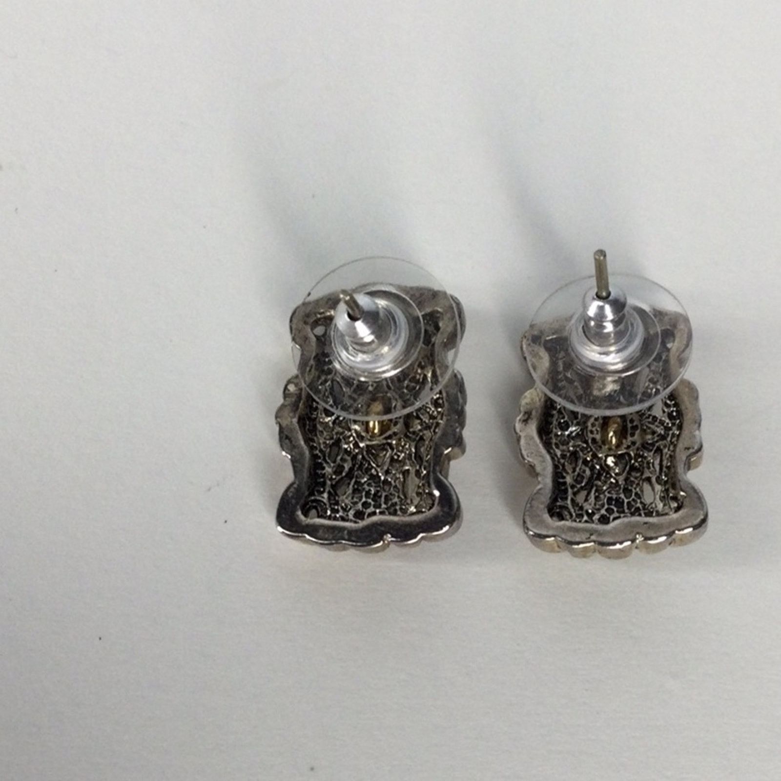 Other Celtic Knot Silver Tone & Bronze Vintage 1980's Earrings Size ONE SIZE - 11 Thumbnail