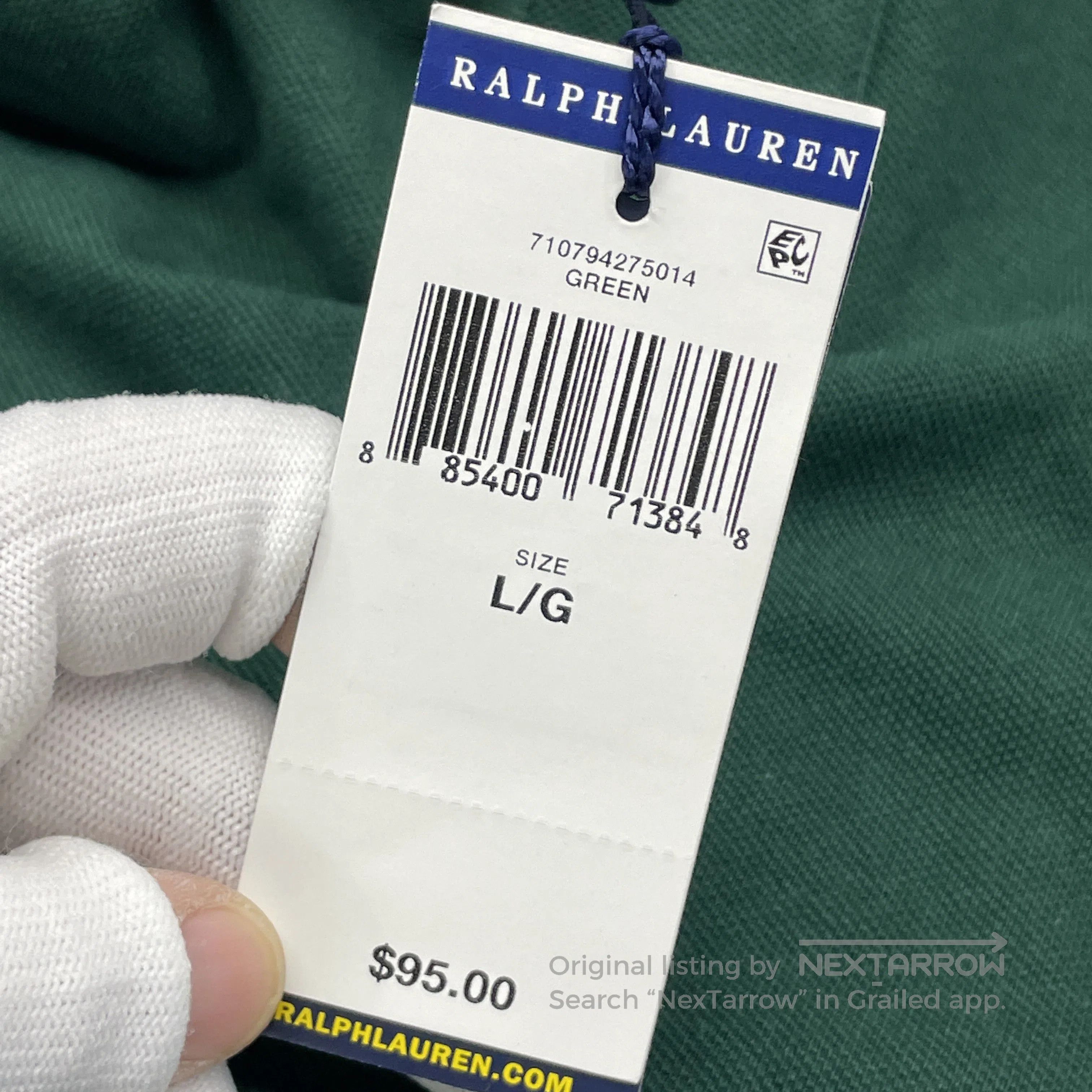 Polo Ralph Lauren Polo Ralph Lauren Logo Embroidered Men's Polo Shirt. Size US L / EU 52-54 / 3 - 6 Thumbnail