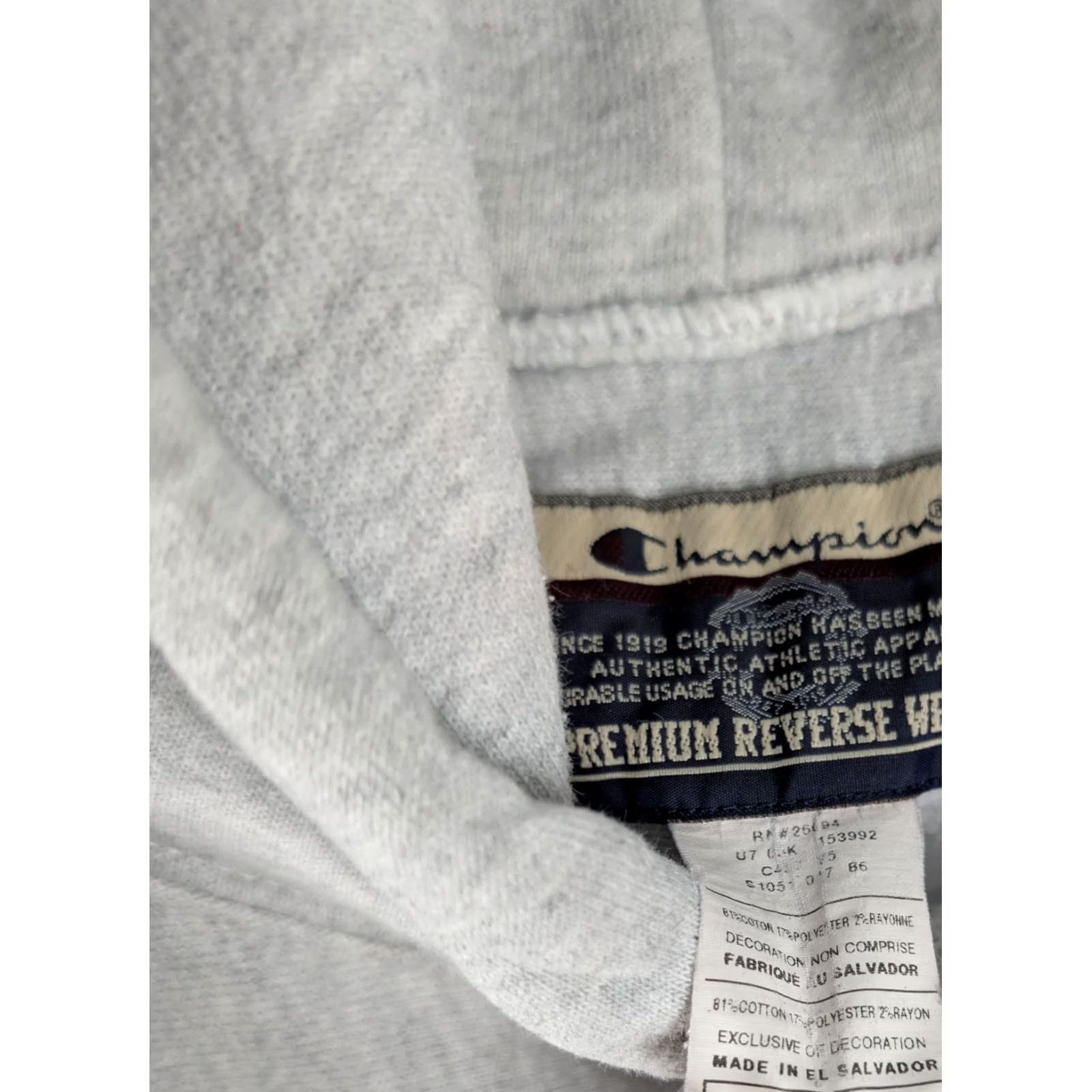 Champion VINTAGE Champion Reverse Weave National Park Service Hoodie Grey M Mens Pullover 22x26 Size US M / EU 48-50 / 2 - 6 Thumbnail