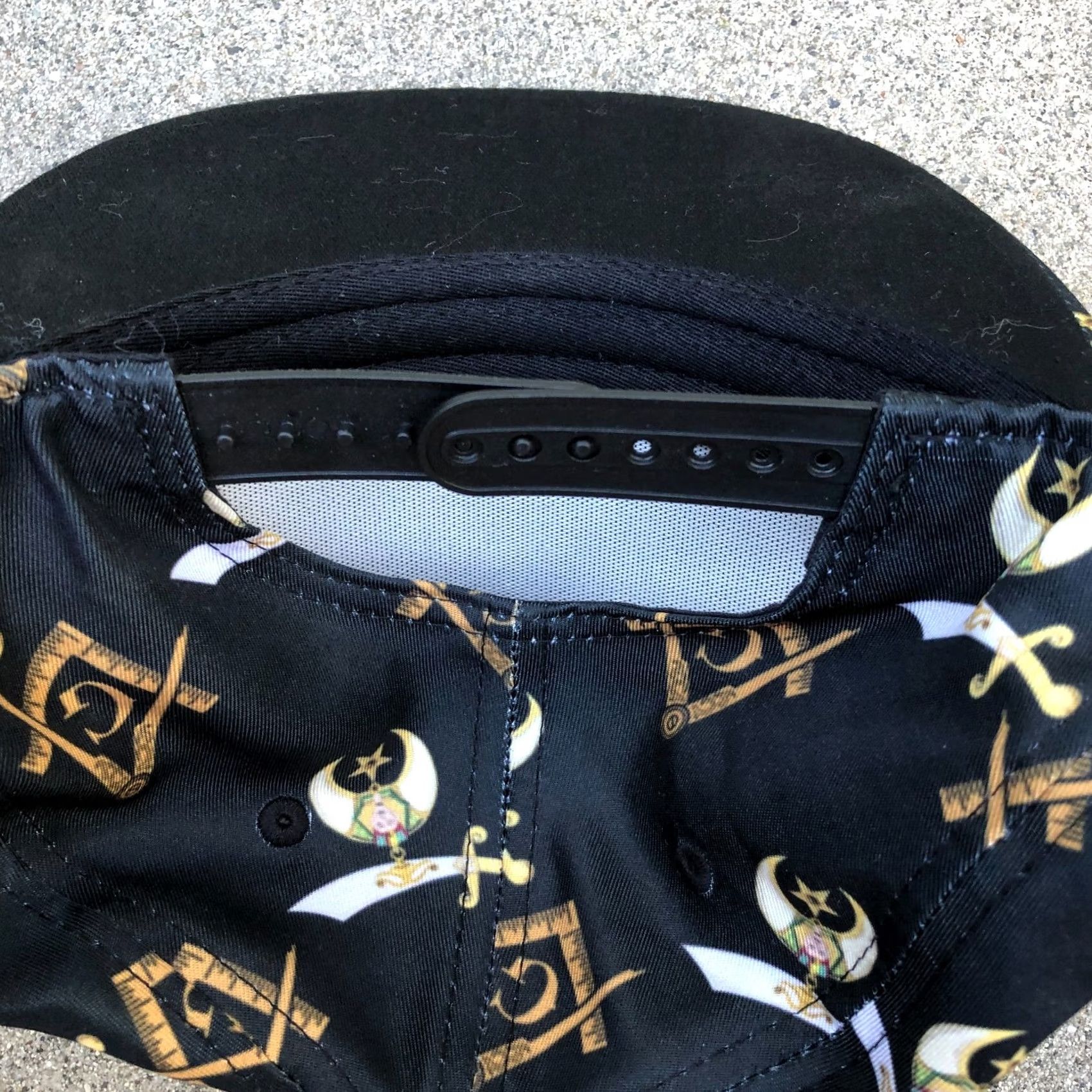 Vintage FREEMASON Snapback Hat Men's One Size Black Adjustable Cap Size ONE SIZE - 4 Thumbnail