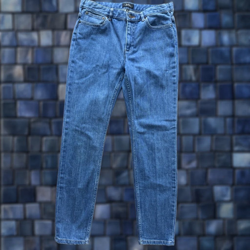 A.P.C. A.P.C. Slim Jeans Womens Size 28 Denim Light Wash 5-Pocket City Luxury Modern Minimalist jeans Women Size 30" / US 8 / IT 44 - 1 Thumbnail