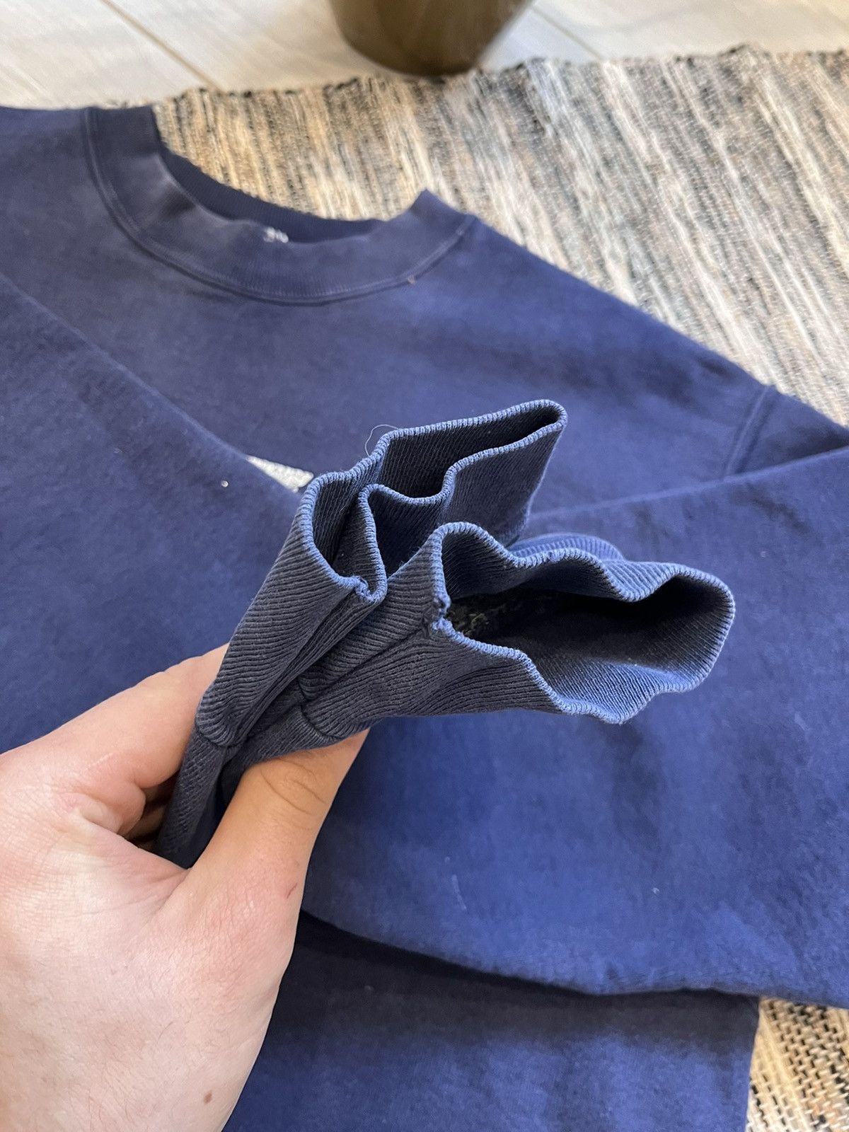 Fruit Of The Loom × Vintage Vintage New York faded navy sweatshirt streetwear distressed Size US M / EU 48-50 / 2 - 11 Thumbnail