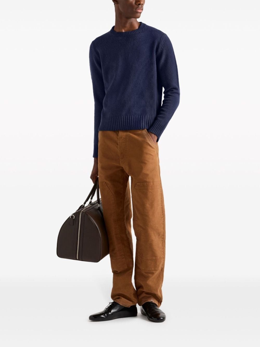 Prada o1bcso1str1025 Denim Pants in Brown Size US 32 / EU 48 - 2 Thumbnail